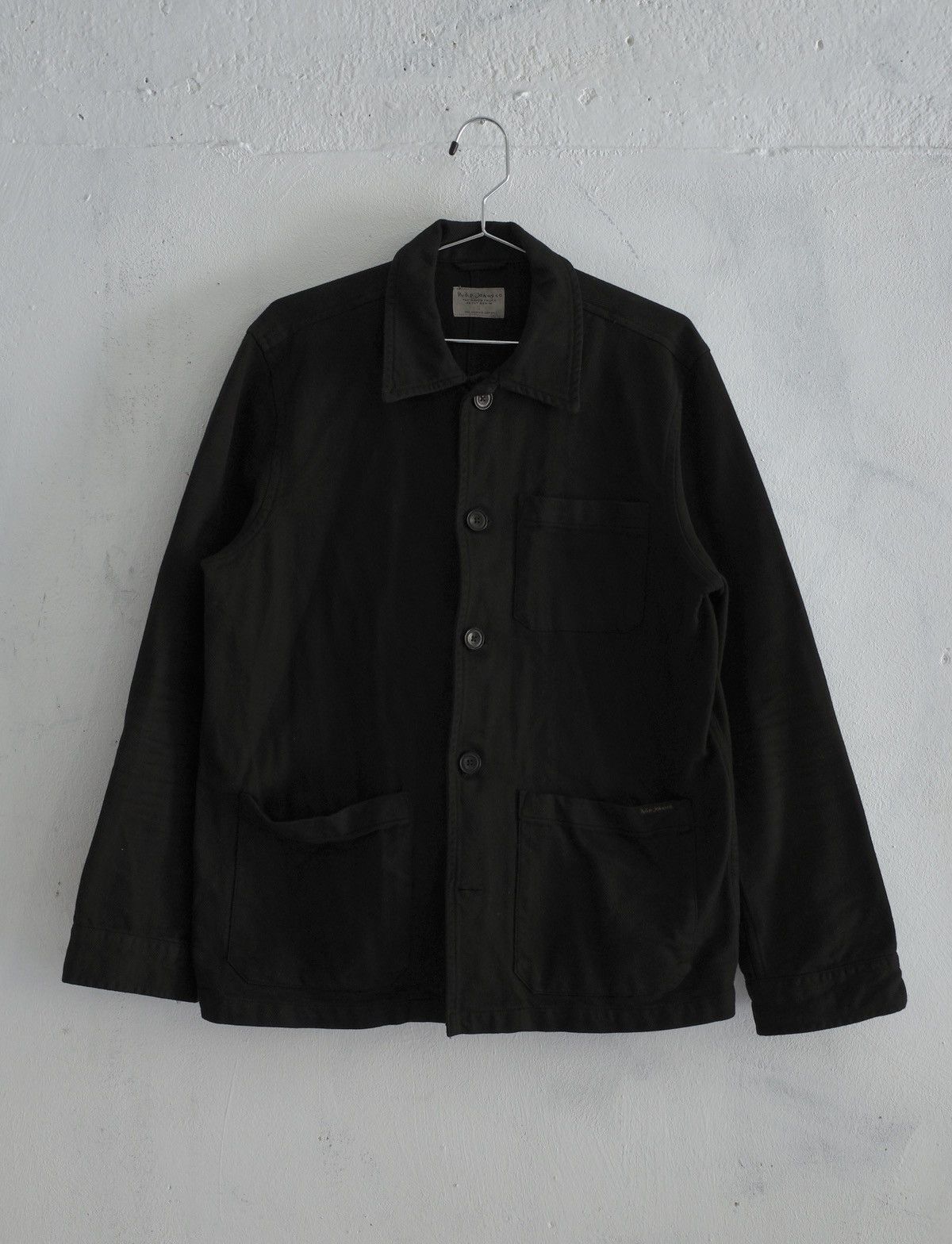 Nudie Jeans Nudie Bakers French Core Work Jacket Black Size US S / EU 44-46 / 1 - 1 Thumbnail