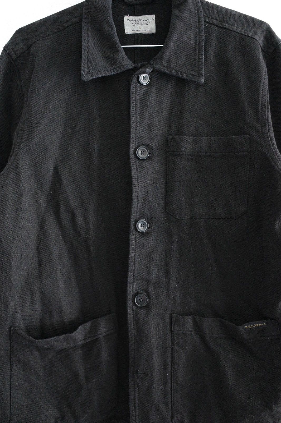 Nudie Jeans Nudie Bakers French Core Work Jacket Black Size US S / EU 44-46 / 1 - 4 Thumbnail