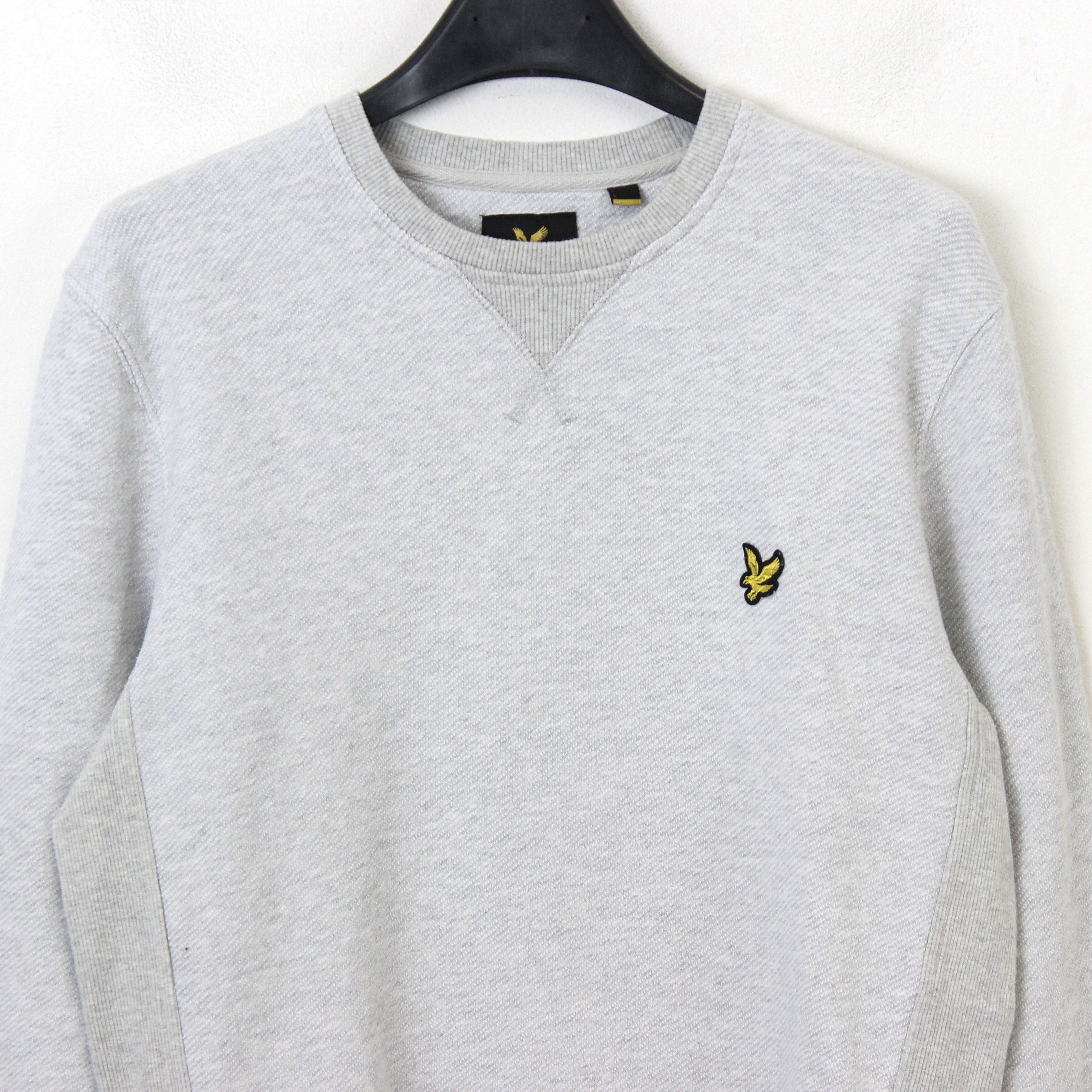Lyle & Scott Pullover Jumper Sweatshirt Crew Neck Gray Cotton Sweater Top Size US S / EU 44-46 / 1 - 2 Thumbnail