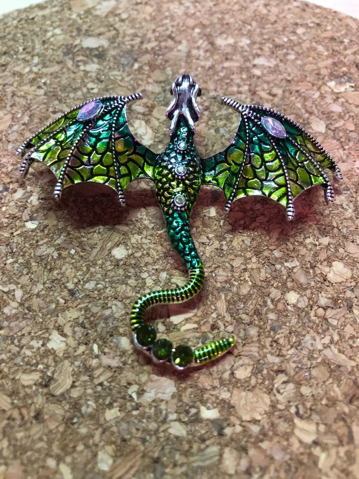 Jewelry Enamel Dragon Brooche Size ONE SIZE - 3 Thumbnail