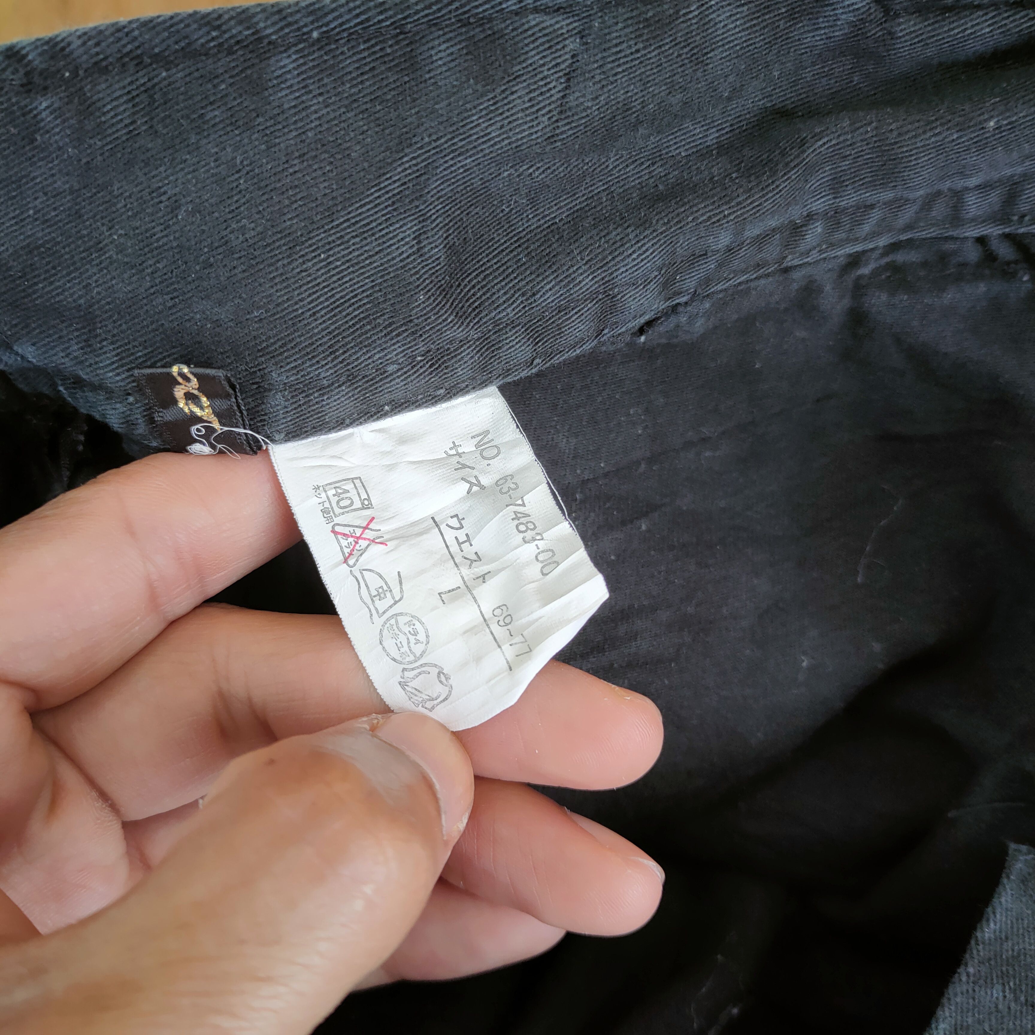 Japanese Brand VINTAGE JAPANESE BRAND BLACK FLARED CARGO PANTS Size US 29 - 14 Thumbnail
