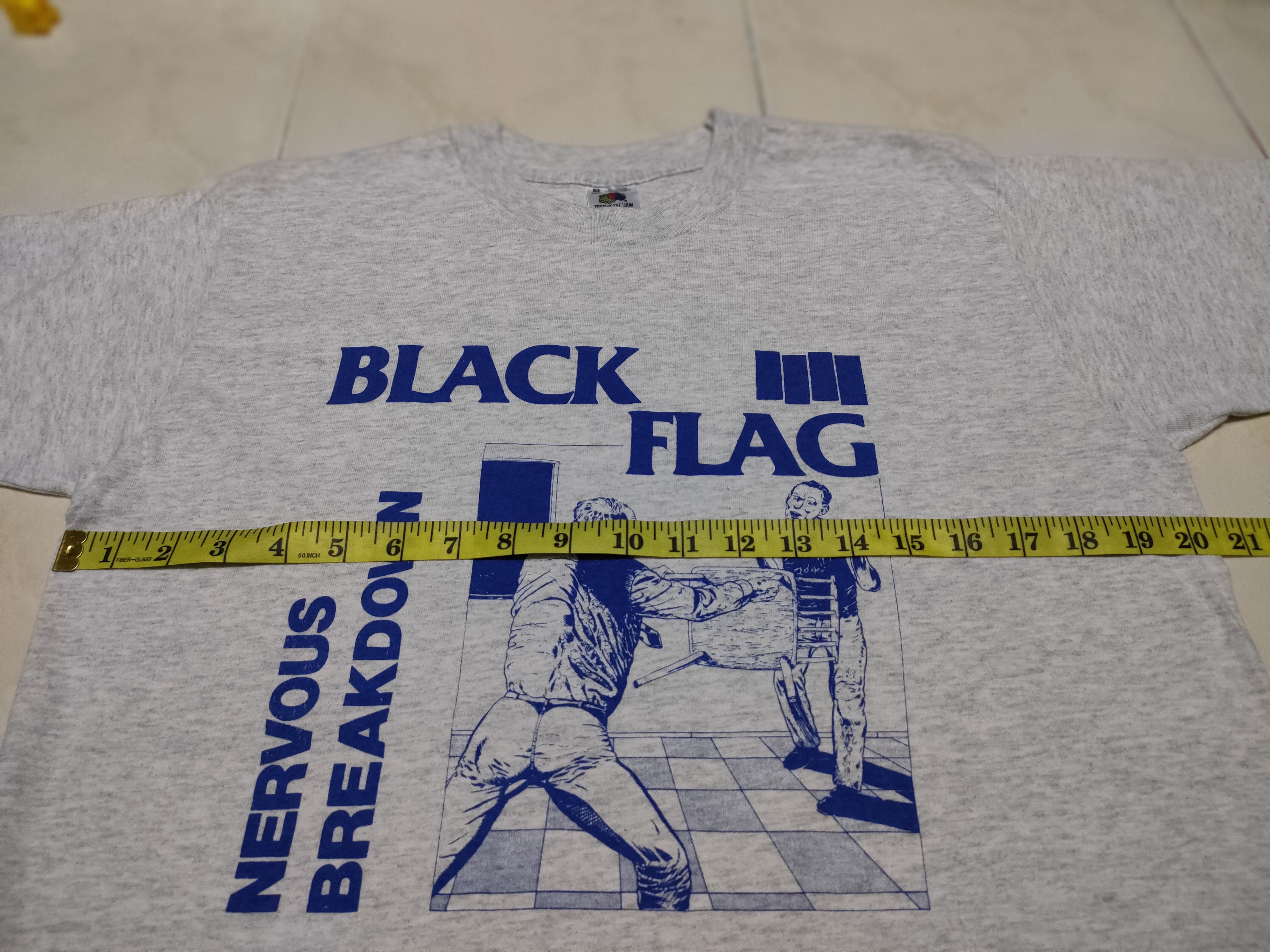 Band Tees 90s Vintage Black Flag Nervous Breakdown Music Punk Tee Size US M / EU 48-50 / 2 - 8 Thumbnail