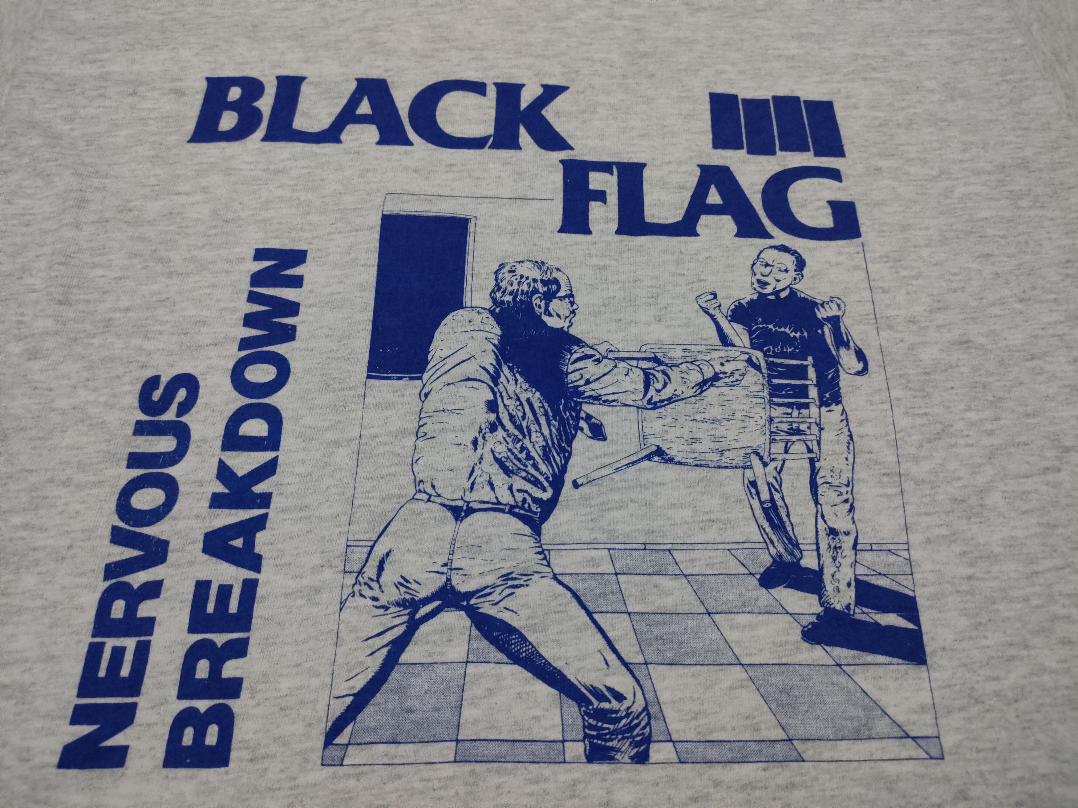 Band Tees 90s Vintage Black Flag Nervous Breakdown Music Punk Tee Size US M / EU 48-50 / 2 - 5 Thumbnail