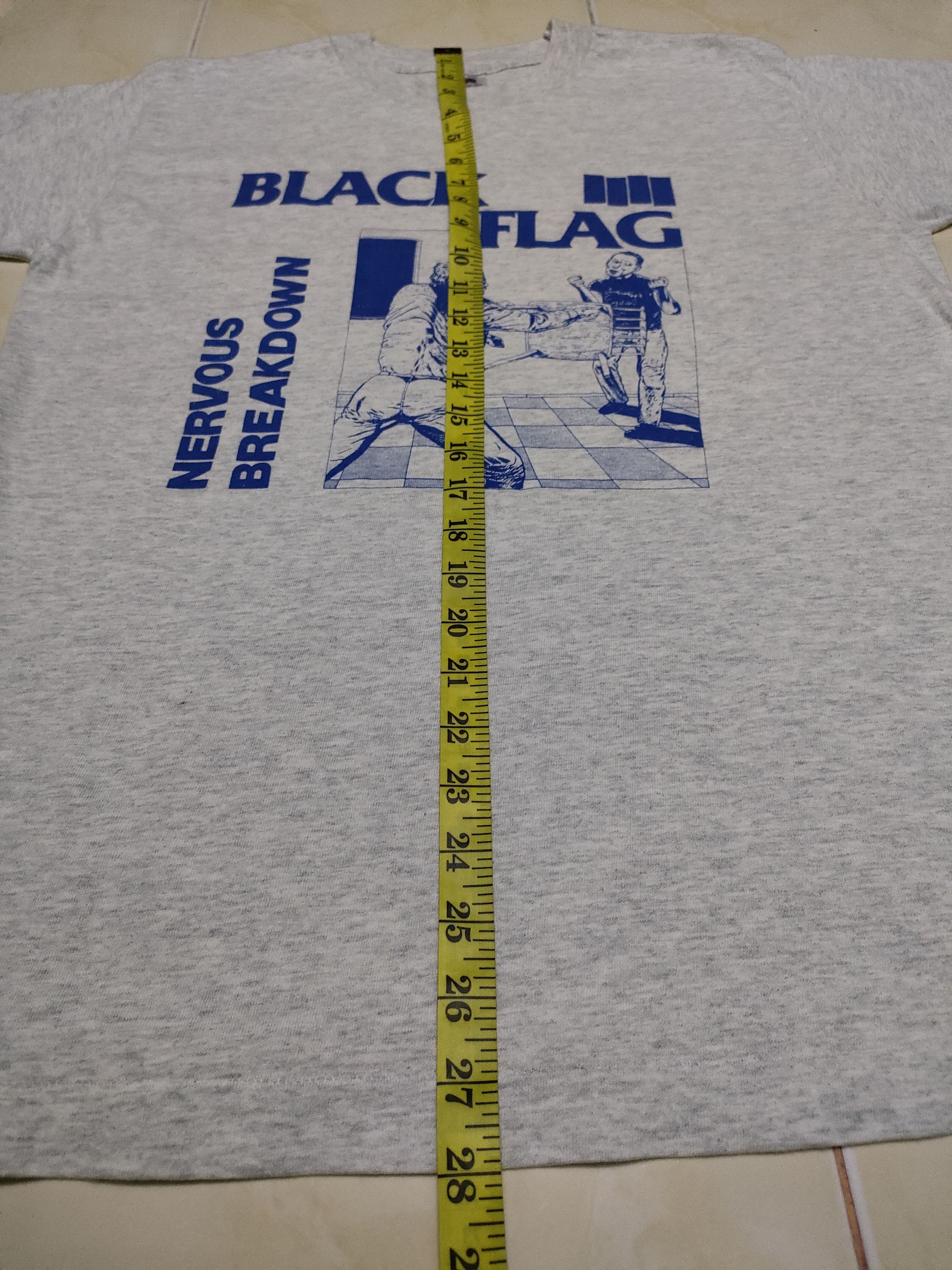 Band Tees 90s Vintage Black Flag Nervous Breakdown Music Punk Tee Size US M / EU 48-50 / 2 - 9 Thumbnail