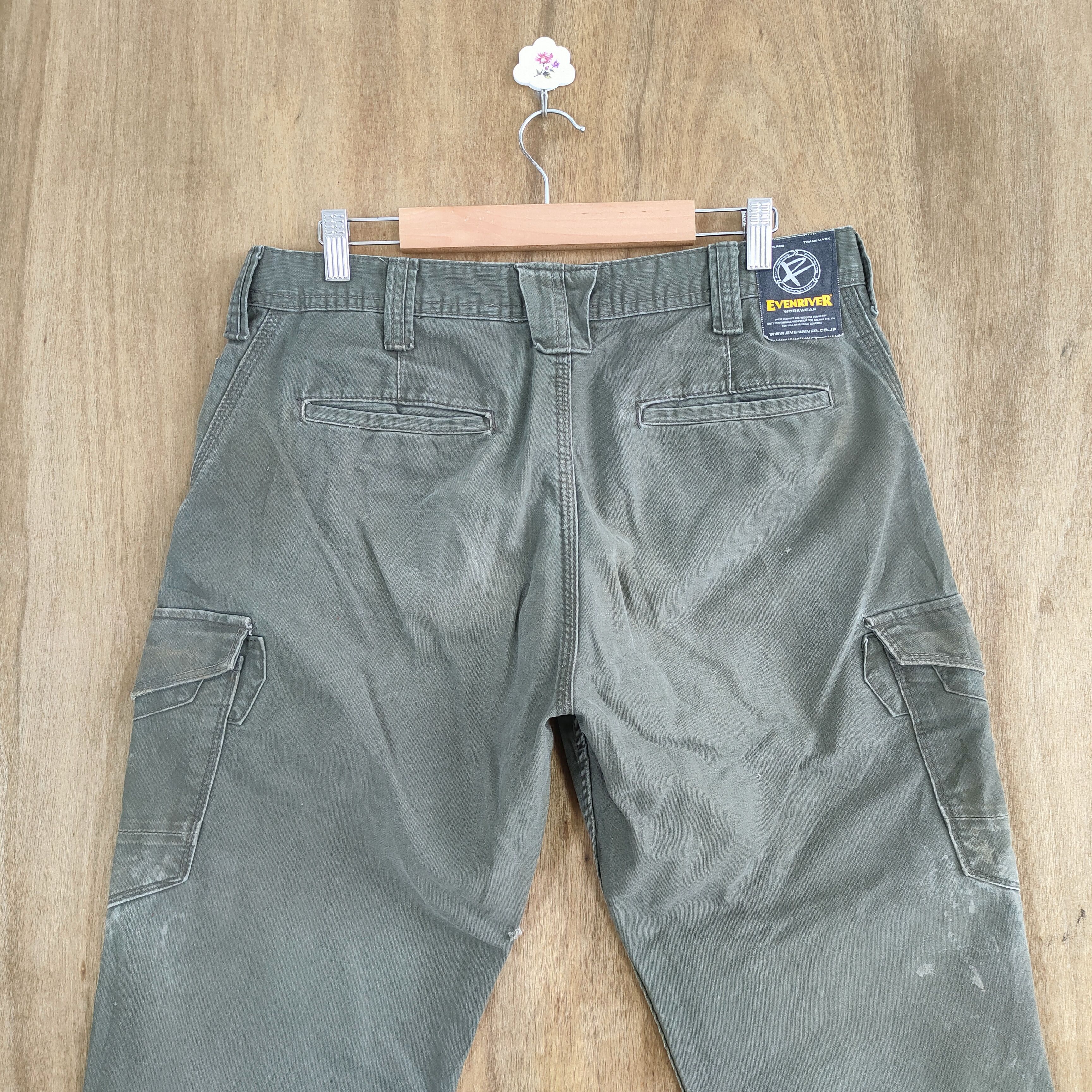 Japanese Brand VINTAGE EVENRIVER FADED CARGO PANTS Size US 34 / EU 50 - 10 Thumbnail