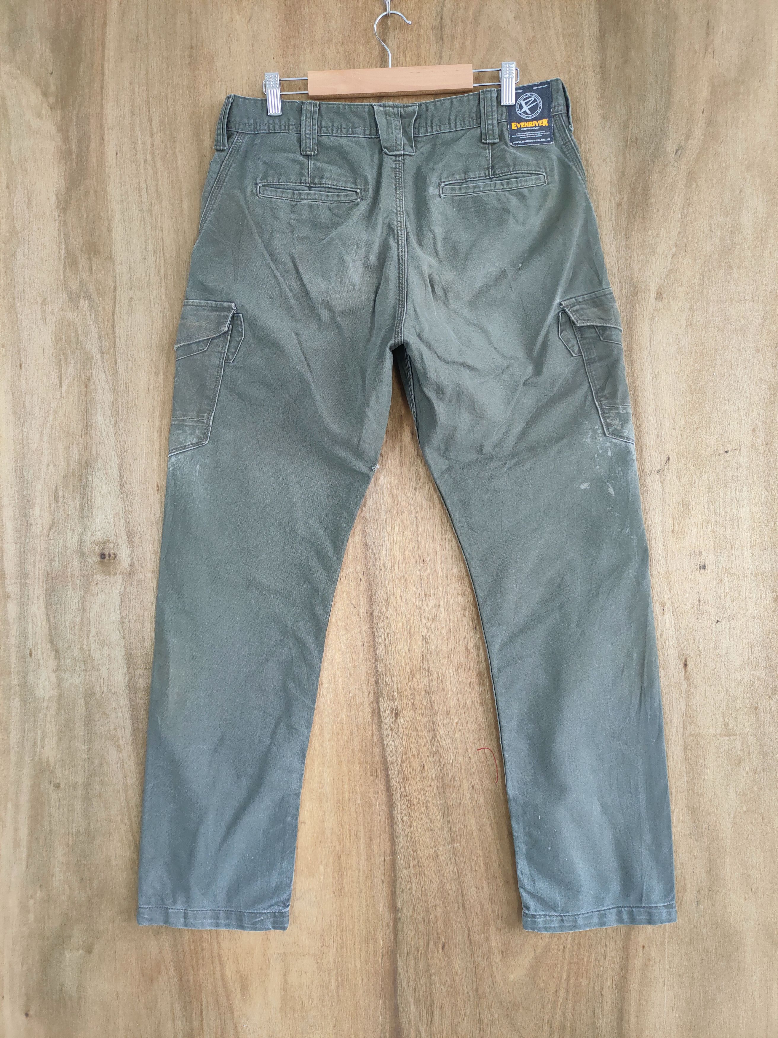 Japanese Brand VINTAGE EVENRIVER FADED CARGO PANTS Size US 34 / EU 50 - 9 Thumbnail