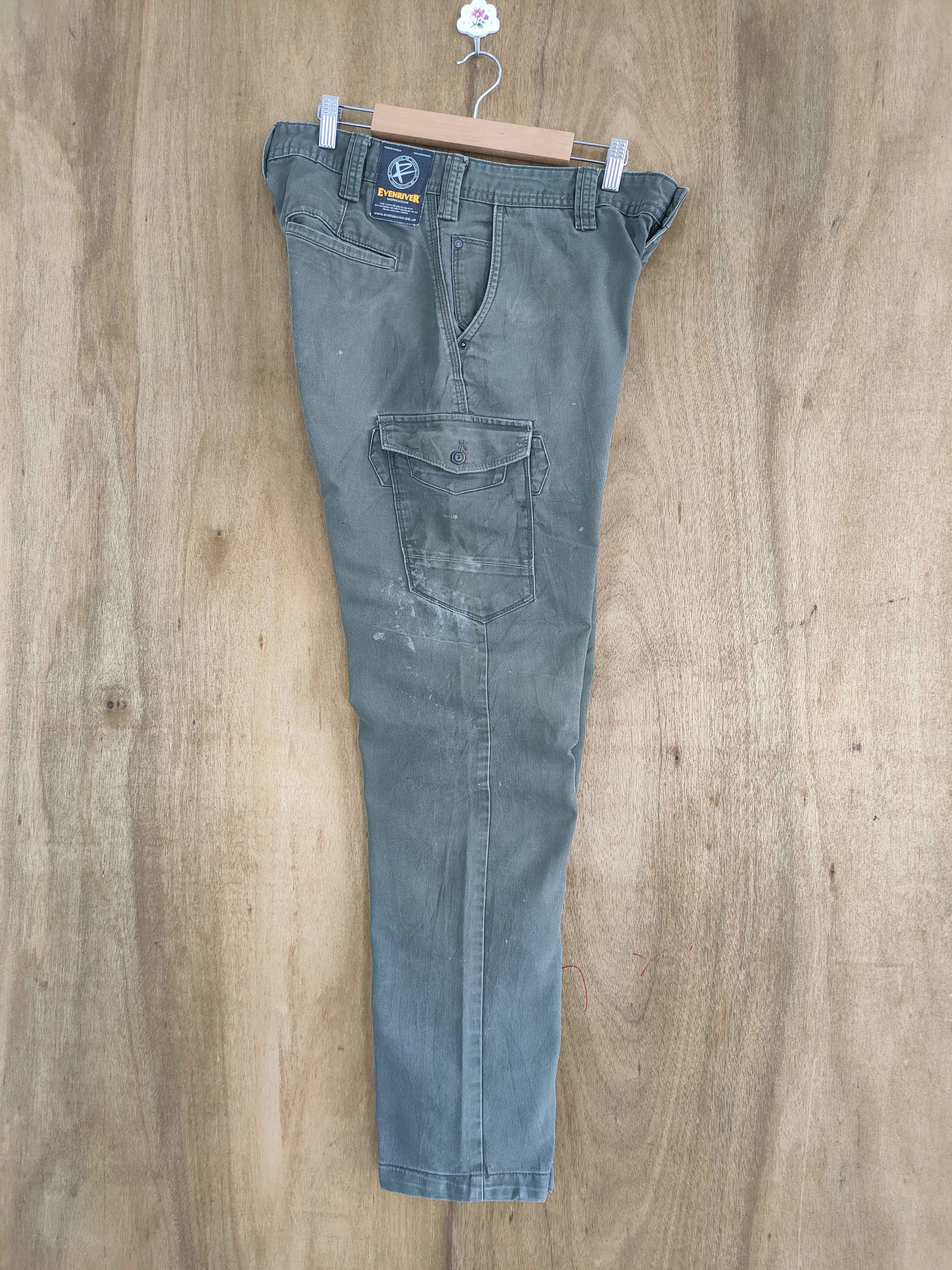 Japanese Brand VINTAGE EVENRIVER FADED CARGO PANTS Size US 34 / EU 50 - 13 Thumbnail
