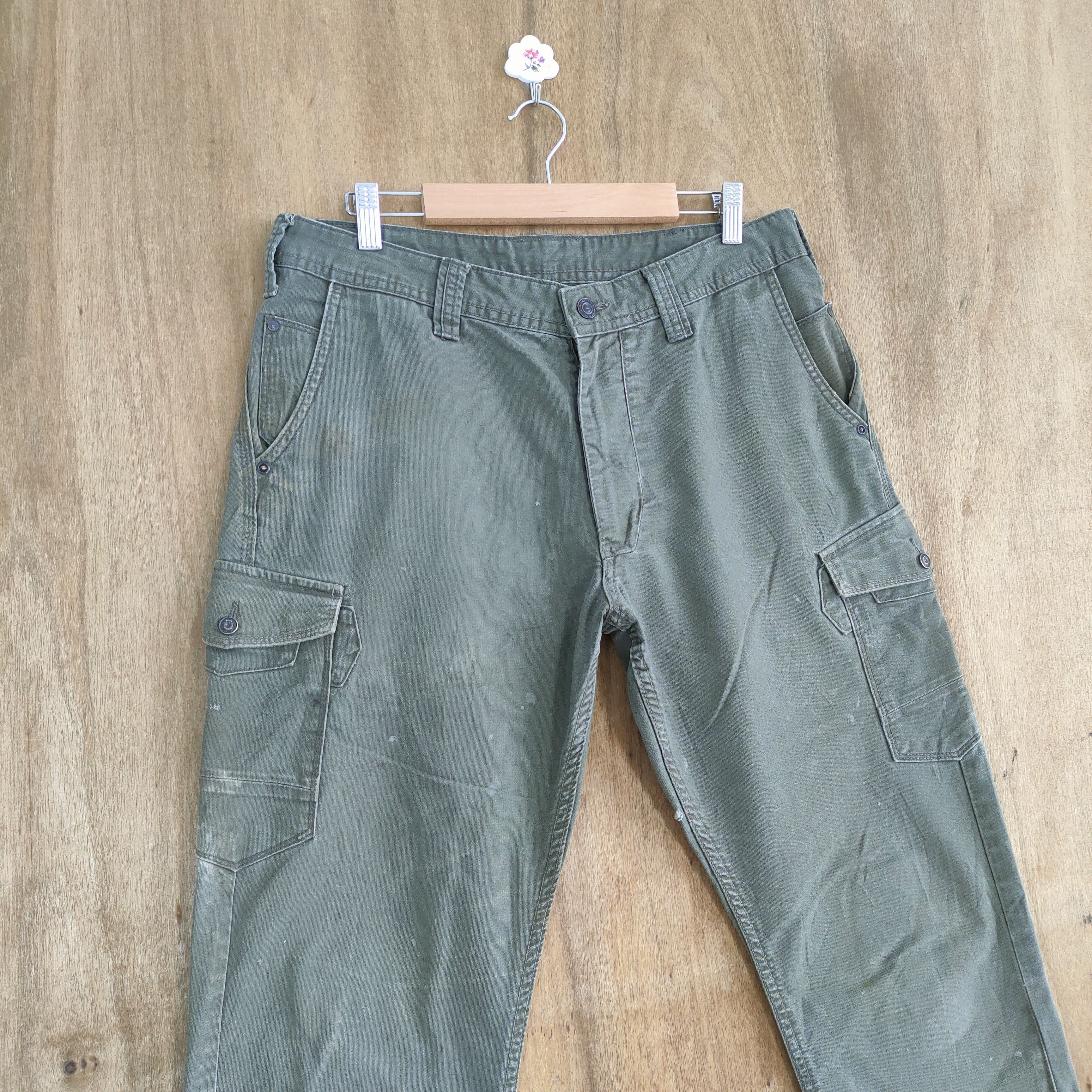 Japanese Brand VINTAGE EVENRIVER FADED CARGO PANTS Size US 34 / EU 50 - 4 Thumbnail