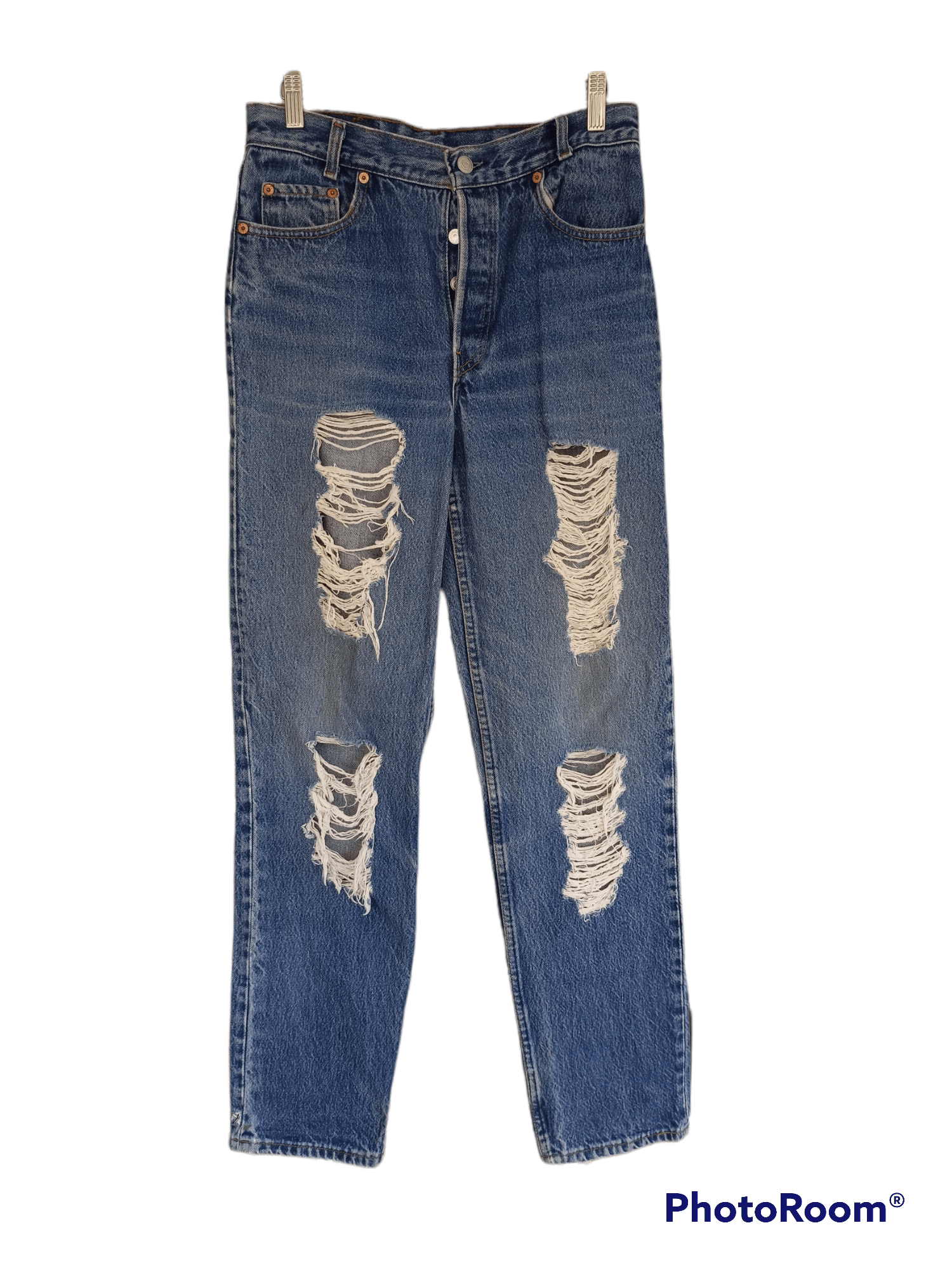 Levi's Vintage Levis 501 Distressed Denim Jeans Size US 30 / EU 46 - 1 Thumbnail