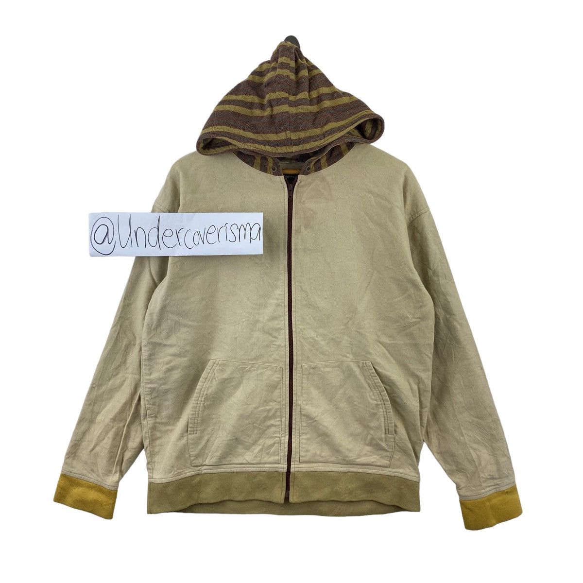 Japanese Brand BABY NAIL Japanese Brand Under Ground Basic Beige Hoodie Size US L / EU 52-54 / 3 - 1 Thumbnail