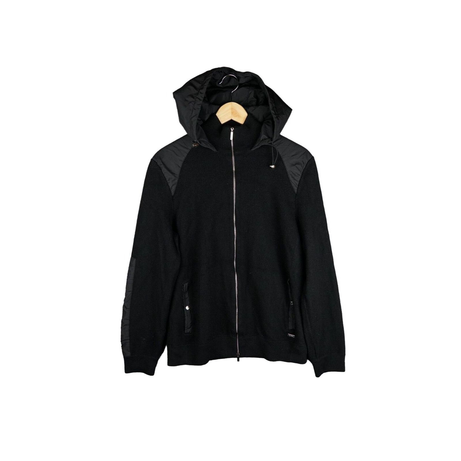 Hugo Boss Hugo Boss Mercedes Amg F1 Wool Black Hooded Jumper Jacket To ...