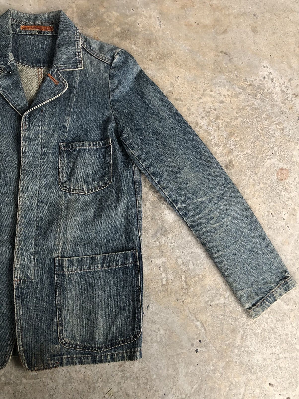 Issey Miyake Tsumori Chisato Distressed Denim Jacket Issey Miyake Size US M / EU 48-50 / 2 - 4 Thumbnail
