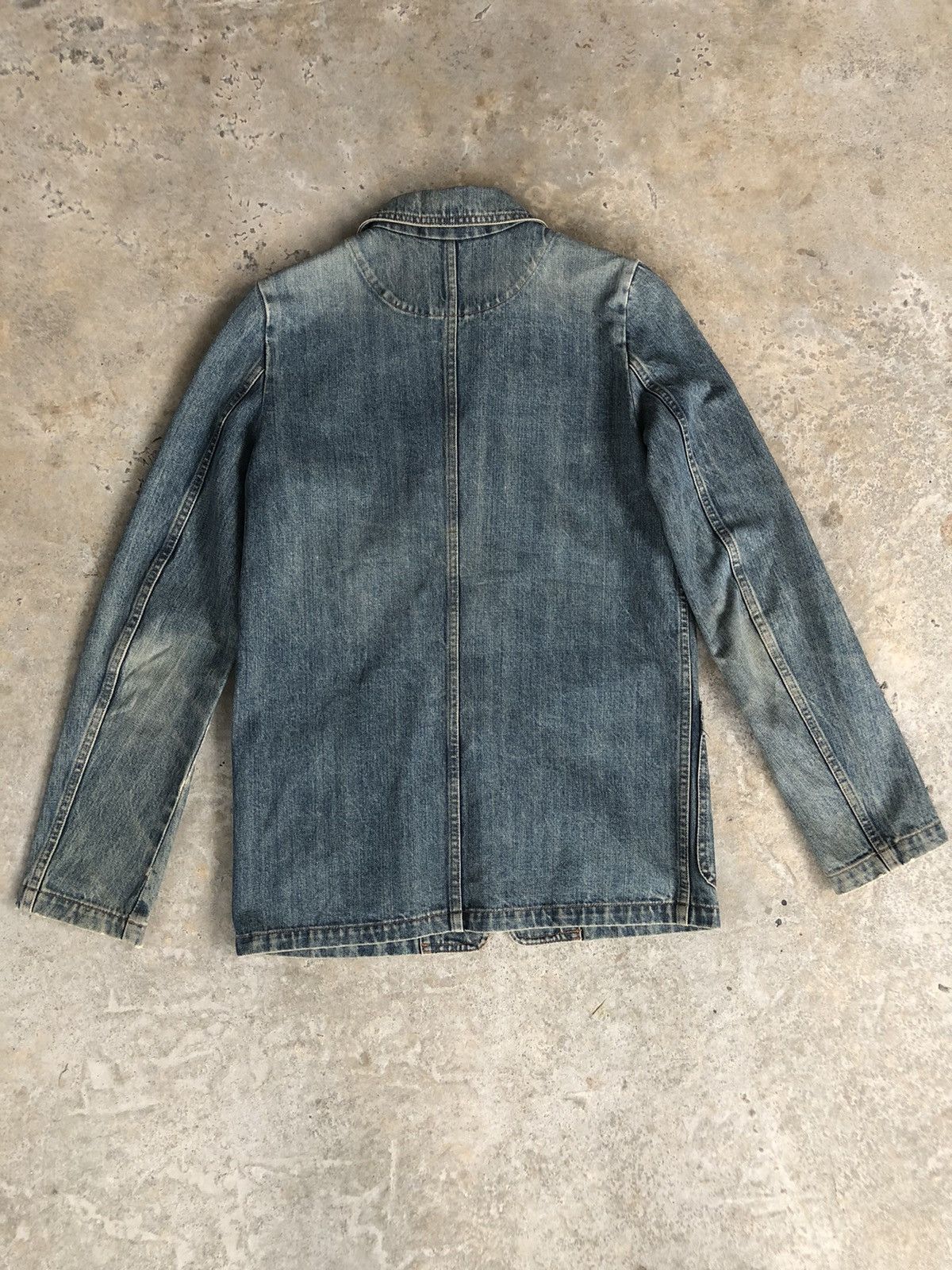 Issey Miyake Tsumori Chisato Distressed Denim Jacket Issey Miyake Size US M / EU 48-50 / 2 - 2 Thumbnail