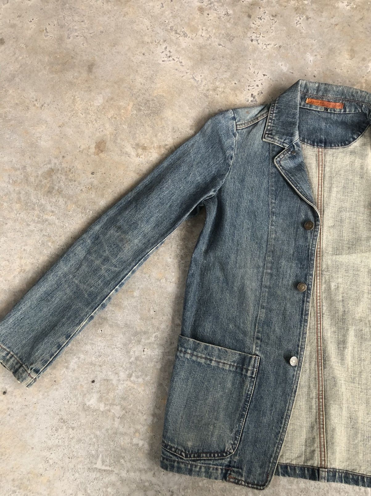 Issey Miyake Tsumori Chisato Distressed Denim Jacket Issey Miyake Size US M / EU 48-50 / 2 - 6 Thumbnail