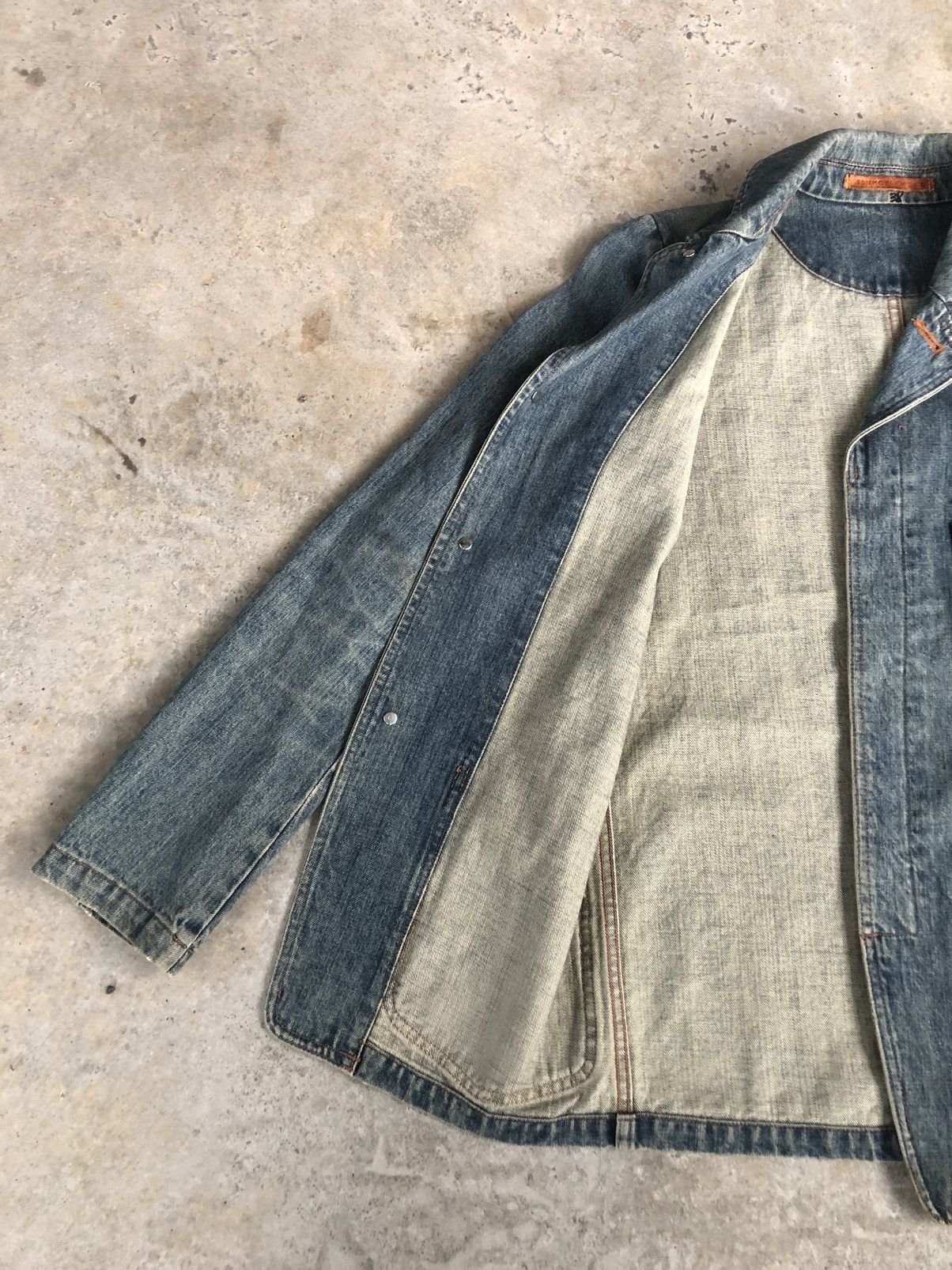 Issey Miyake Tsumori Chisato Distressed Denim Jacket Issey Miyake Size US M / EU 48-50 / 2 - 7 Thumbnail