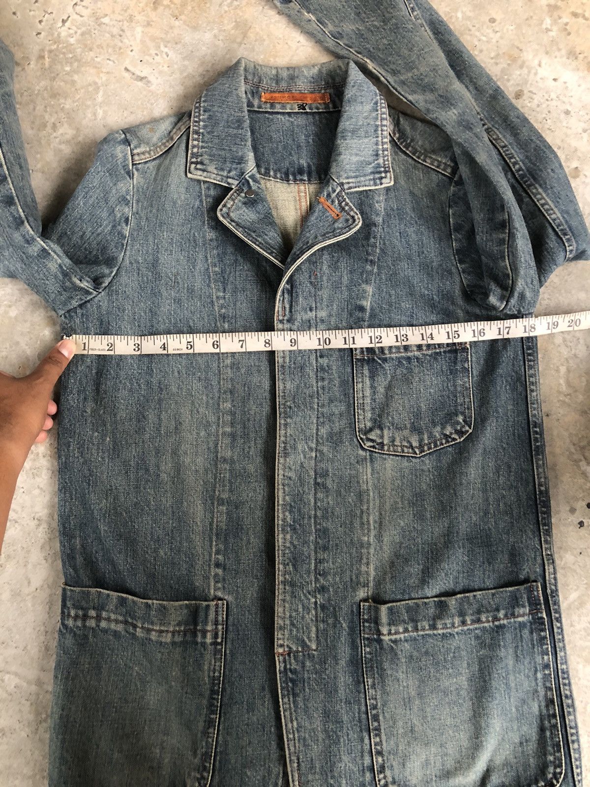 Issey Miyake Tsumori Chisato Distressed Denim Jacket Issey Miyake Size US M / EU 48-50 / 2 - 16 Thumbnail