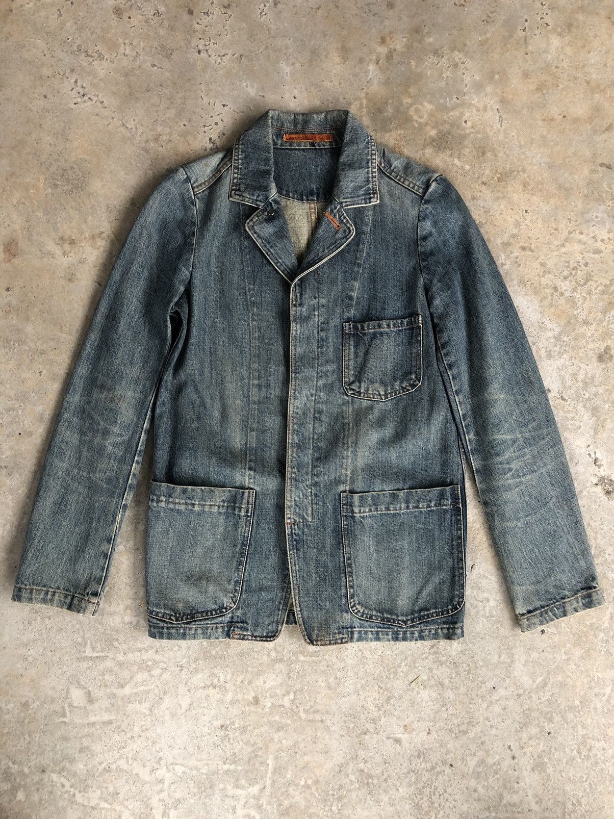 Issey Miyake Tsumori Chisato Distressed Denim Jacket Issey Miyake Size US M / EU 48-50 / 2 - 1 Thumbnail