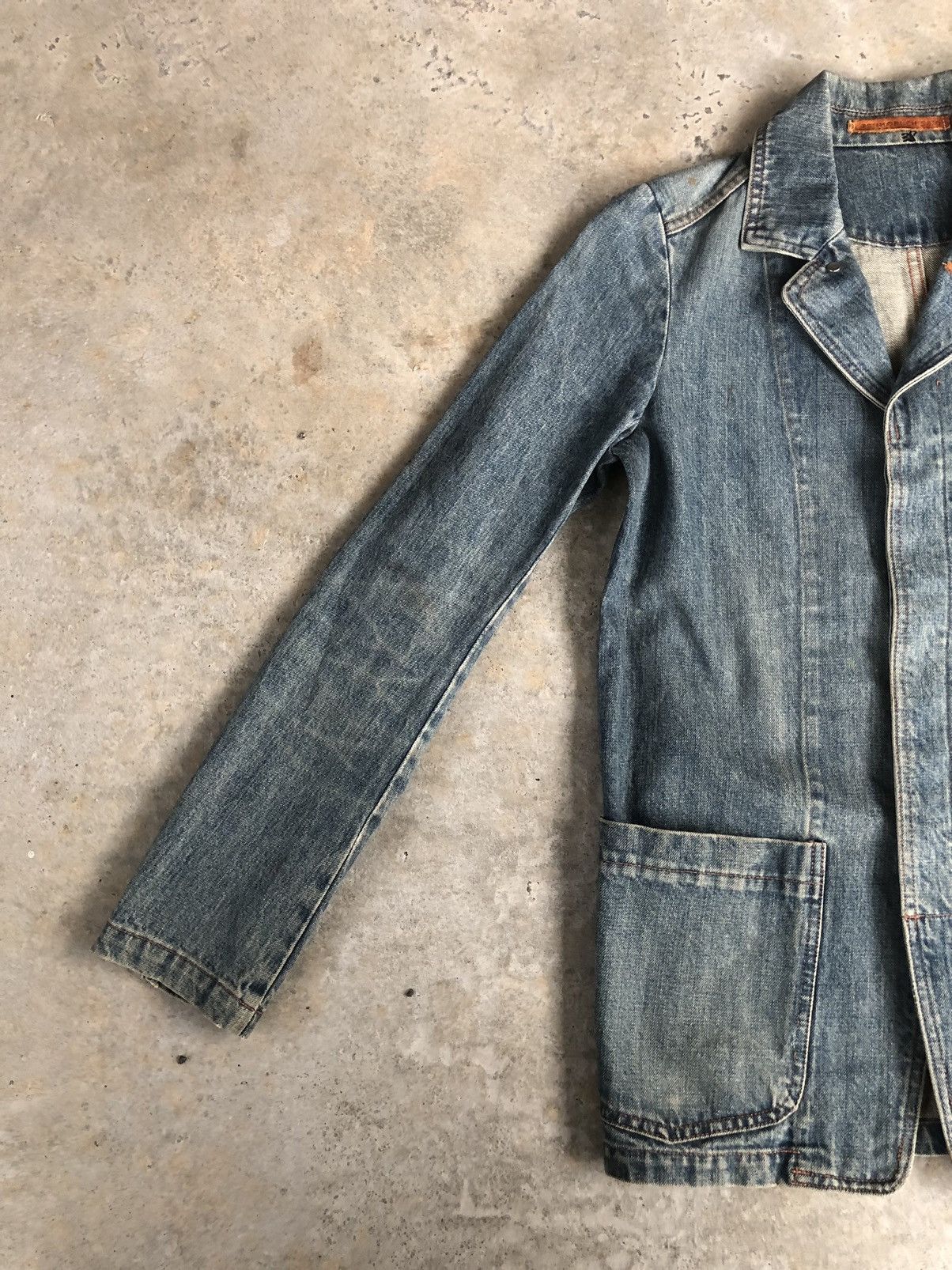 Issey Miyake Tsumori Chisato Distressed Denim Jacket Issey Miyake Size US M / EU 48-50 / 2 - 3 Thumbnail