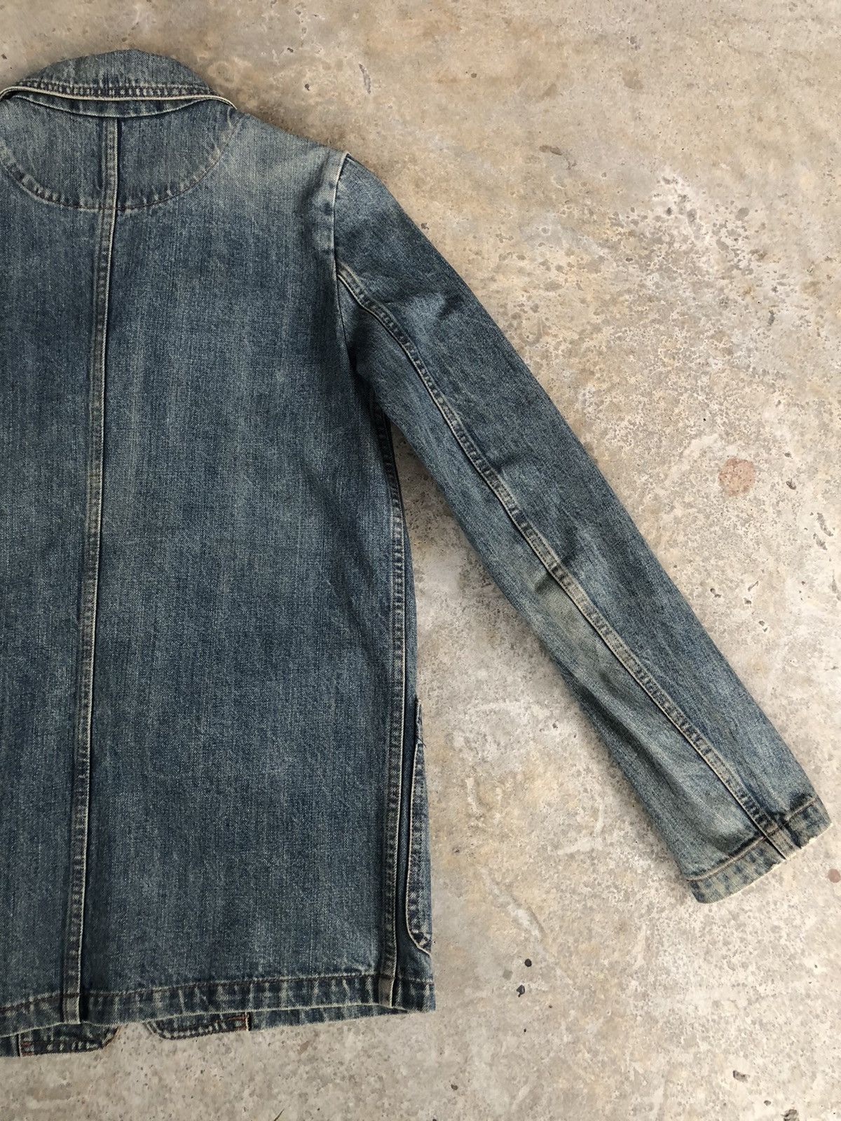 Issey Miyake Tsumori Chisato Distressed Denim Jacket Issey Miyake Size US M / EU 48-50 / 2 - 10 Thumbnail