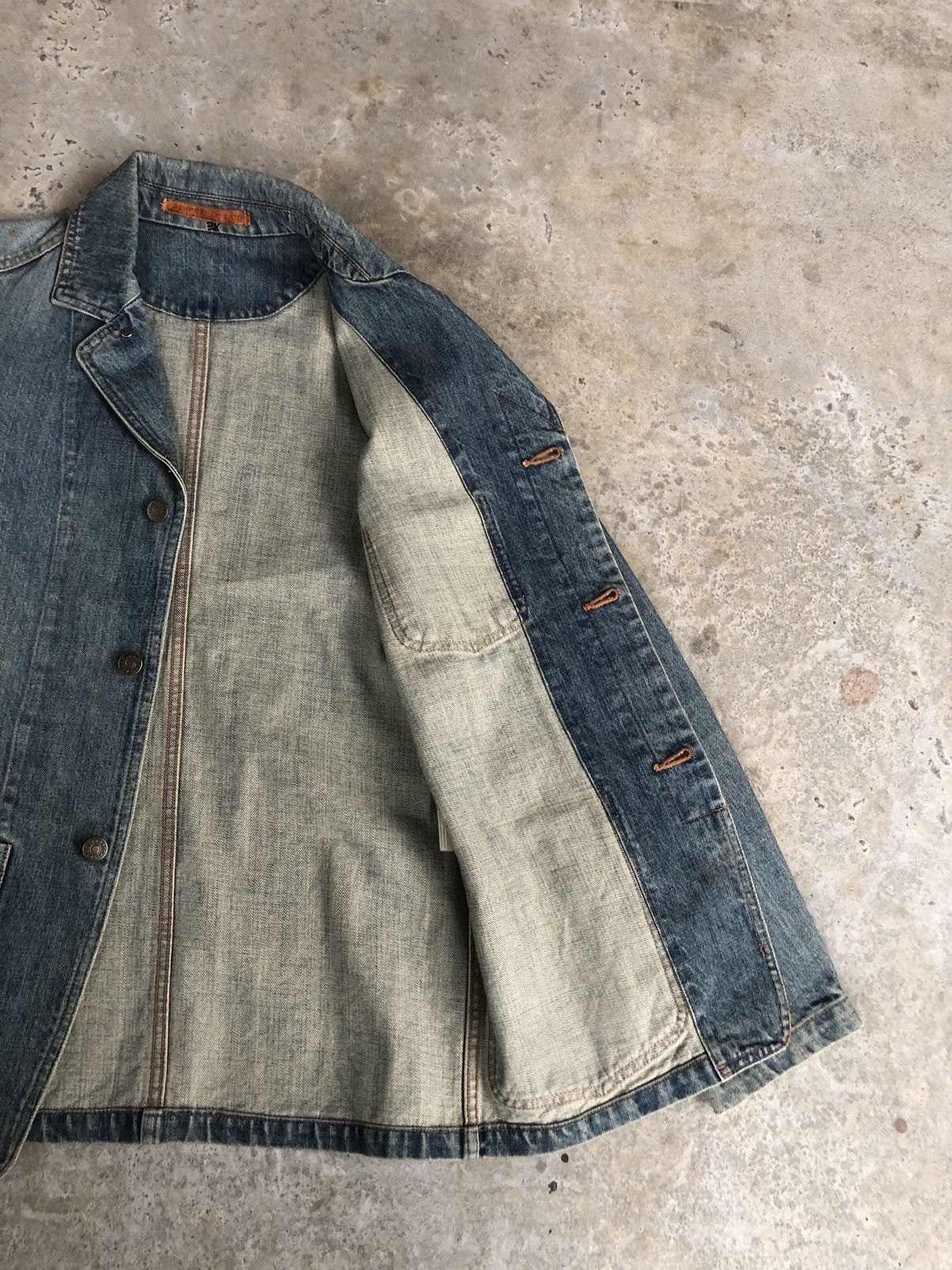 Issey Miyake Tsumori Chisato Distressed Denim Jacket Issey Miyake Size US M / EU 48-50 / 2 - 5 Thumbnail