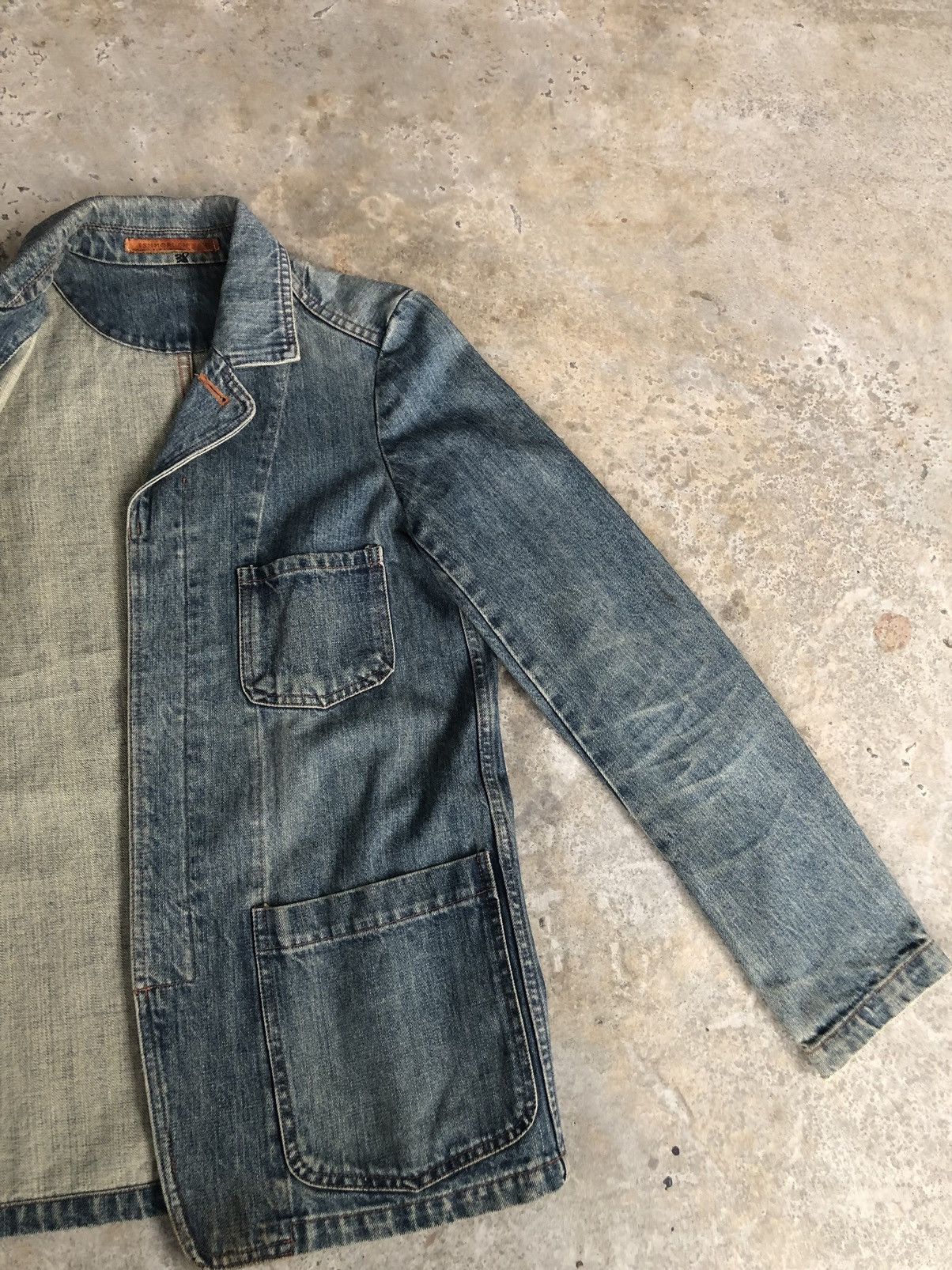 Issey Miyake Tsumori Chisato Distressed Denim Jacket Issey Miyake Size US M / EU 48-50 / 2 - 8 Thumbnail