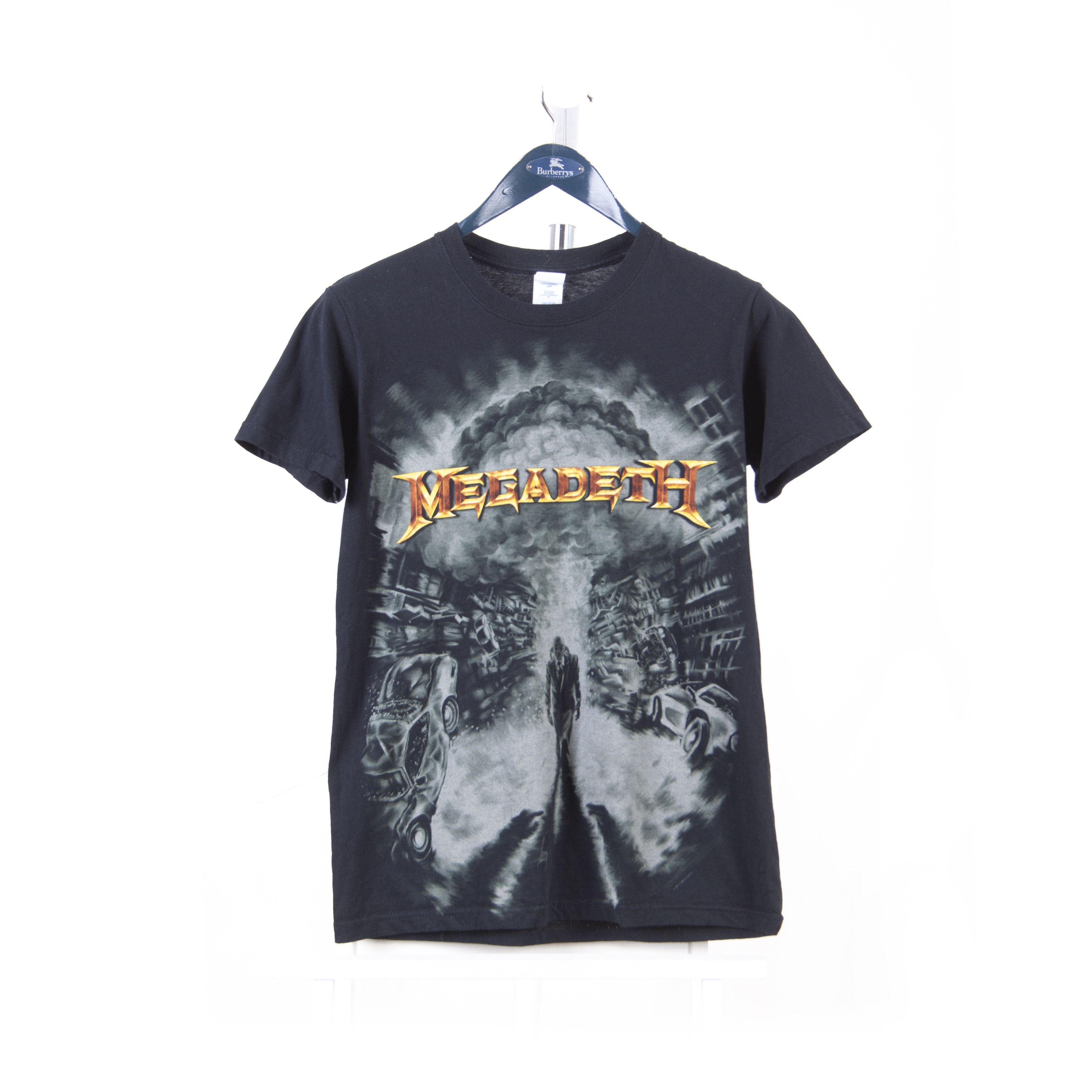 Megadeth 2011 Graphic Band Tee Logo Size S Black Rock