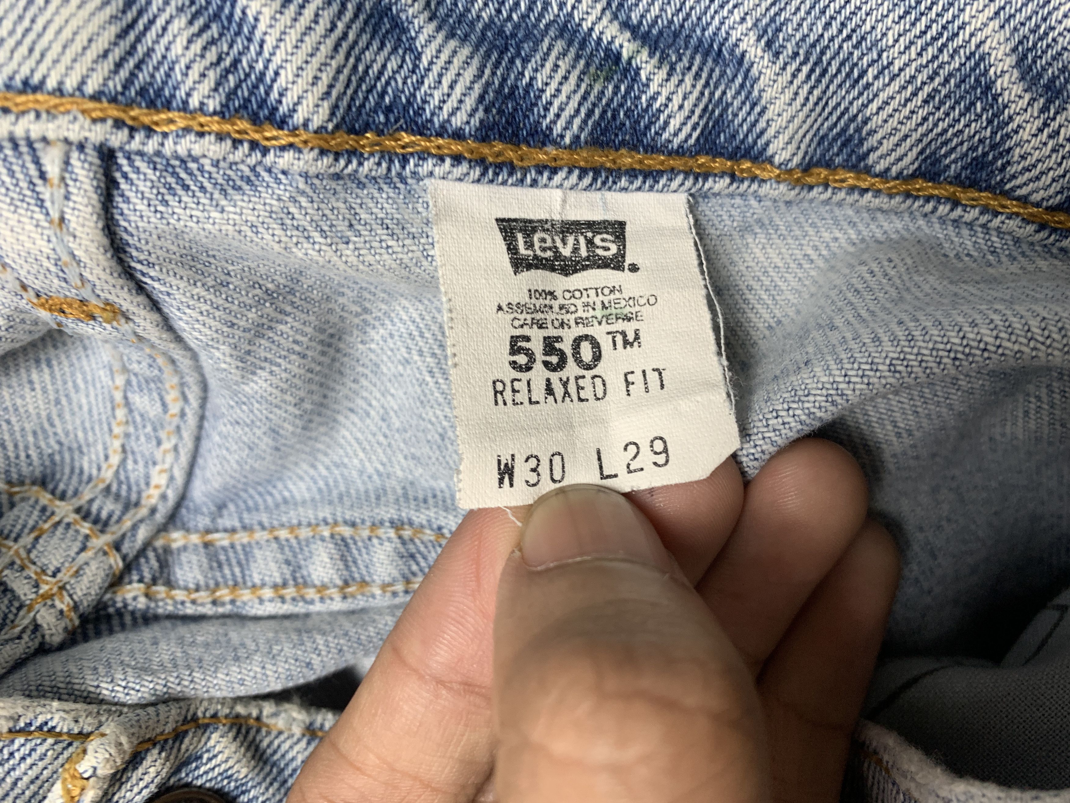 Levi's Vintage LEVI'S 550 Relaxed Fit Custom Doodle P0092Distressed Size US 28 / EU 44 - 23 Thumbnail