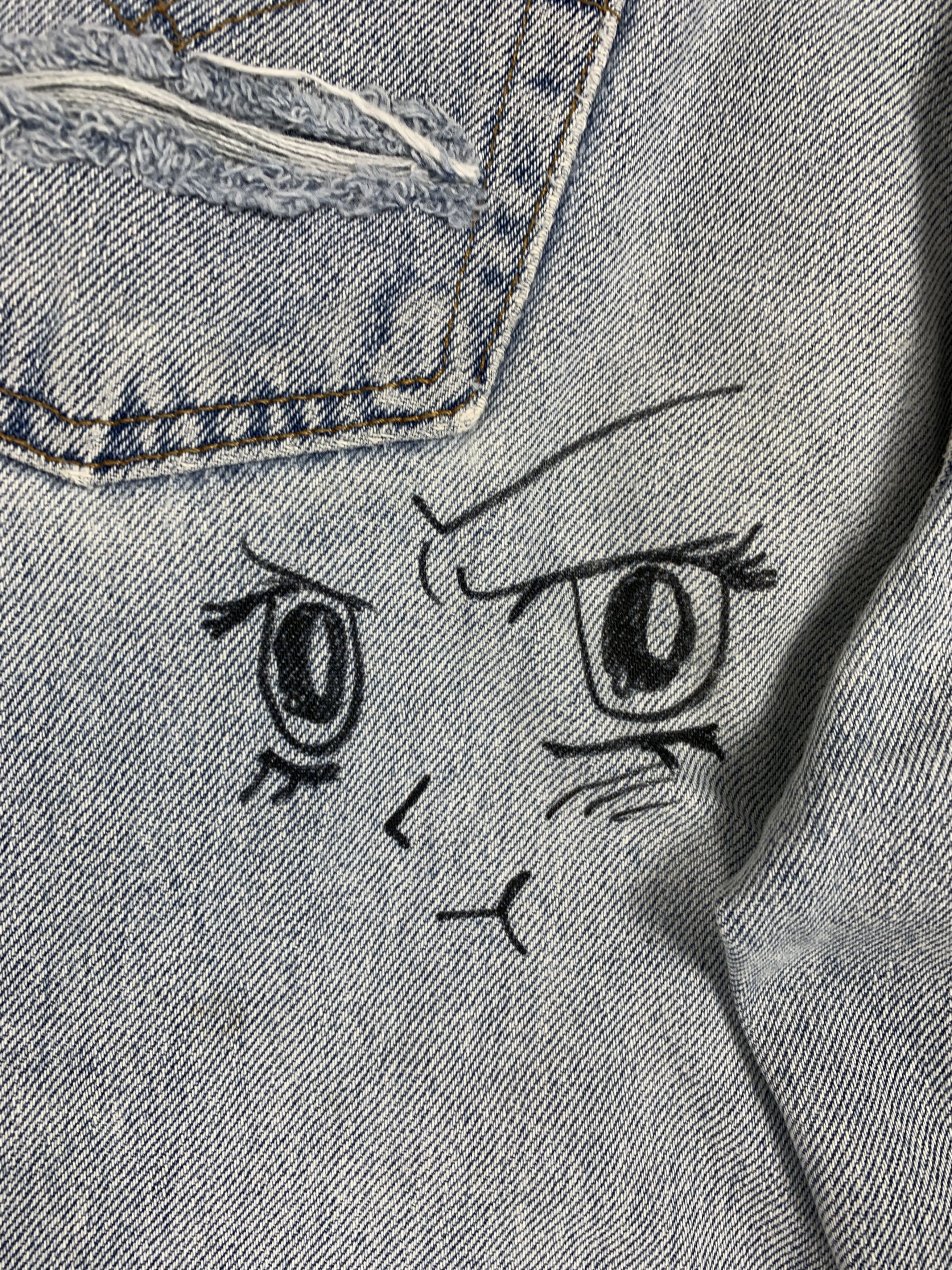 Levi's Vintage LEVI'S 550 Relaxed Fit Custom Doodle P0092Distressed Size US 28 / EU 44 - 18 Thumbnail