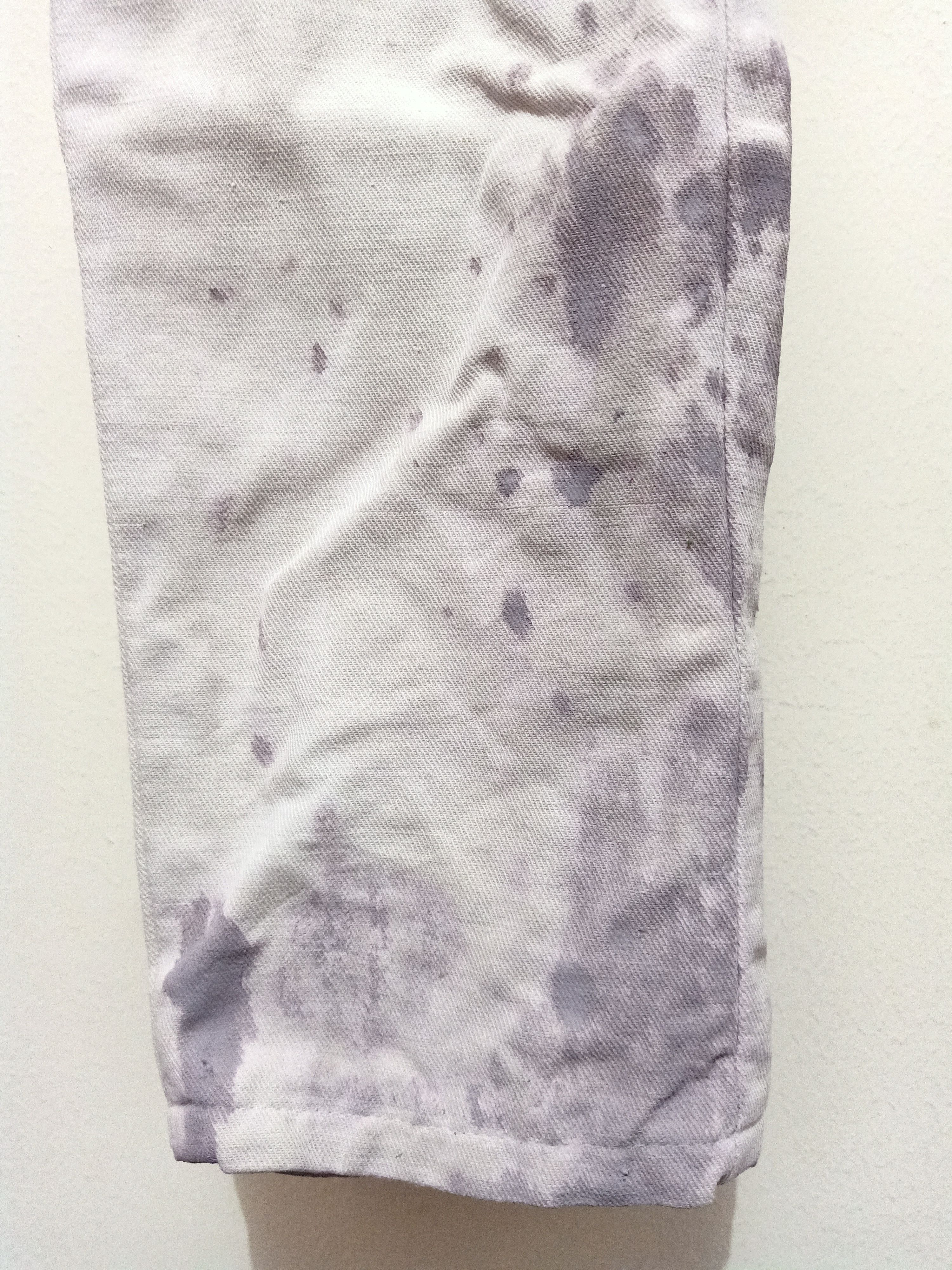 Diesel Vtg Thrashed Diesel Industry Distressed Paint White Jeans Size US 29 - 15 Thumbnail