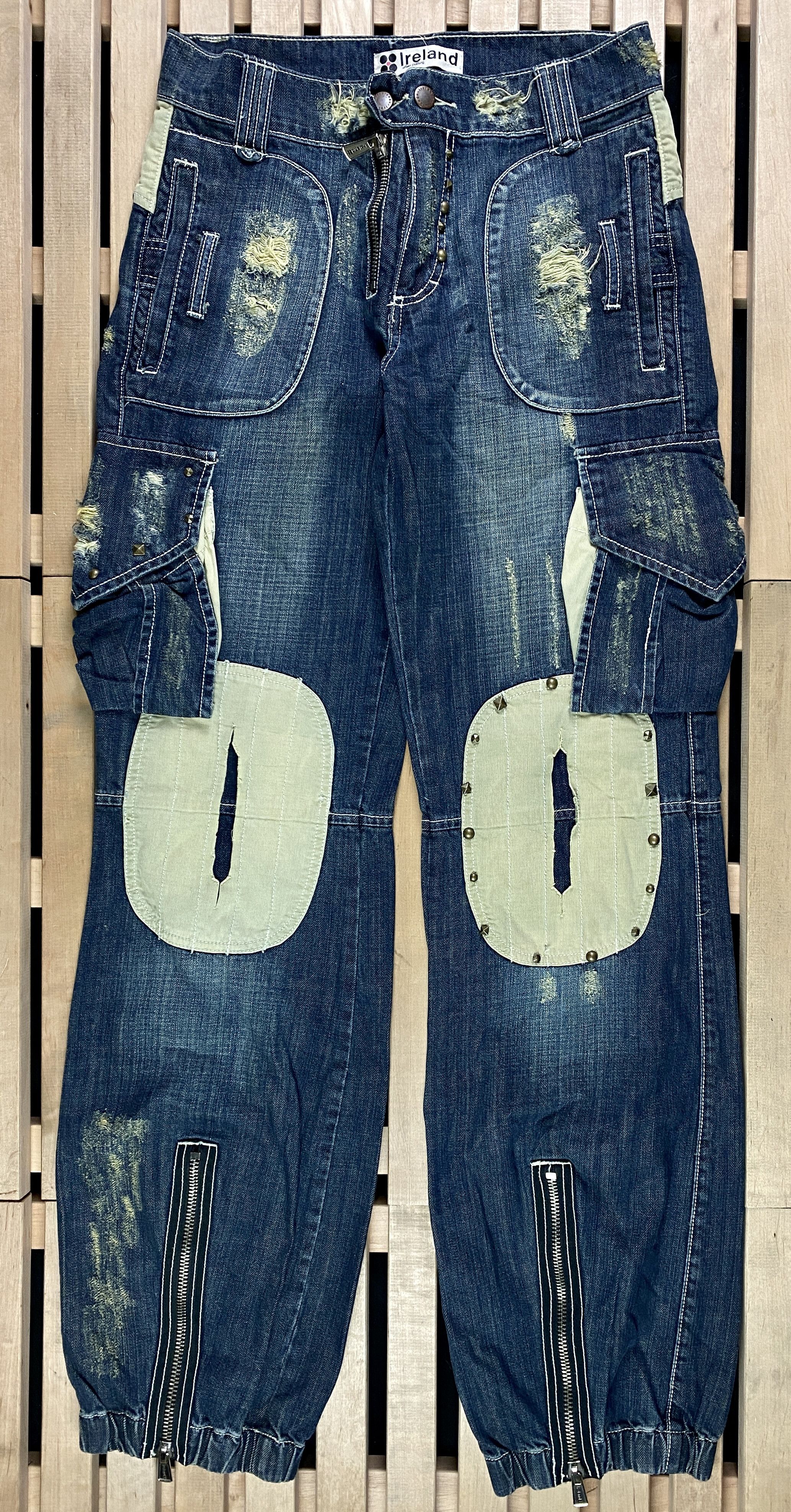Handmade × Vintage Mens Drill Pants Streetwear Size 30 Size US 30 / EU 46 - 1 Thumbnail