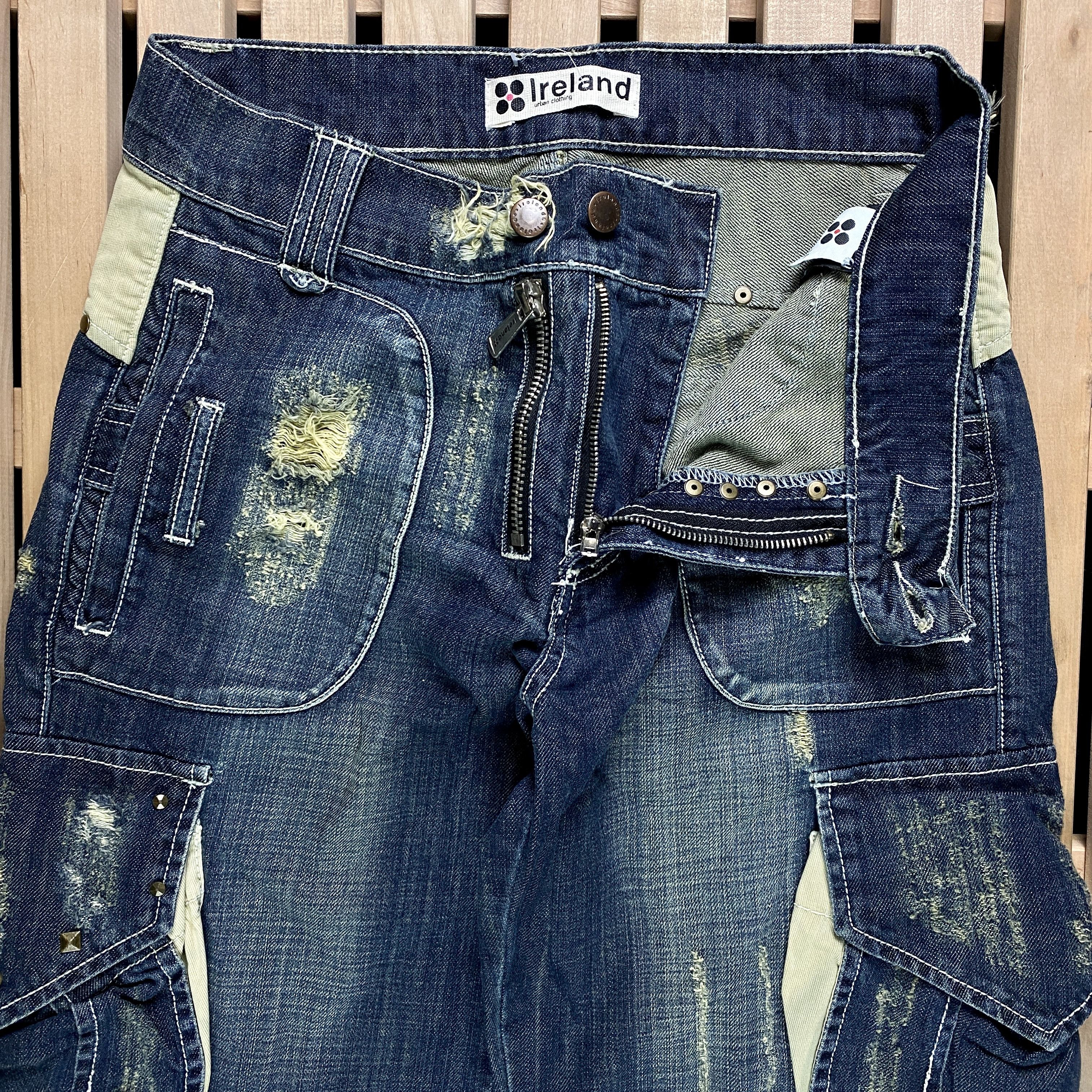 Handmade × Vintage Mens Drill Pants Streetwear Size 30 Size US 30 / EU 46 - 4 Thumbnail