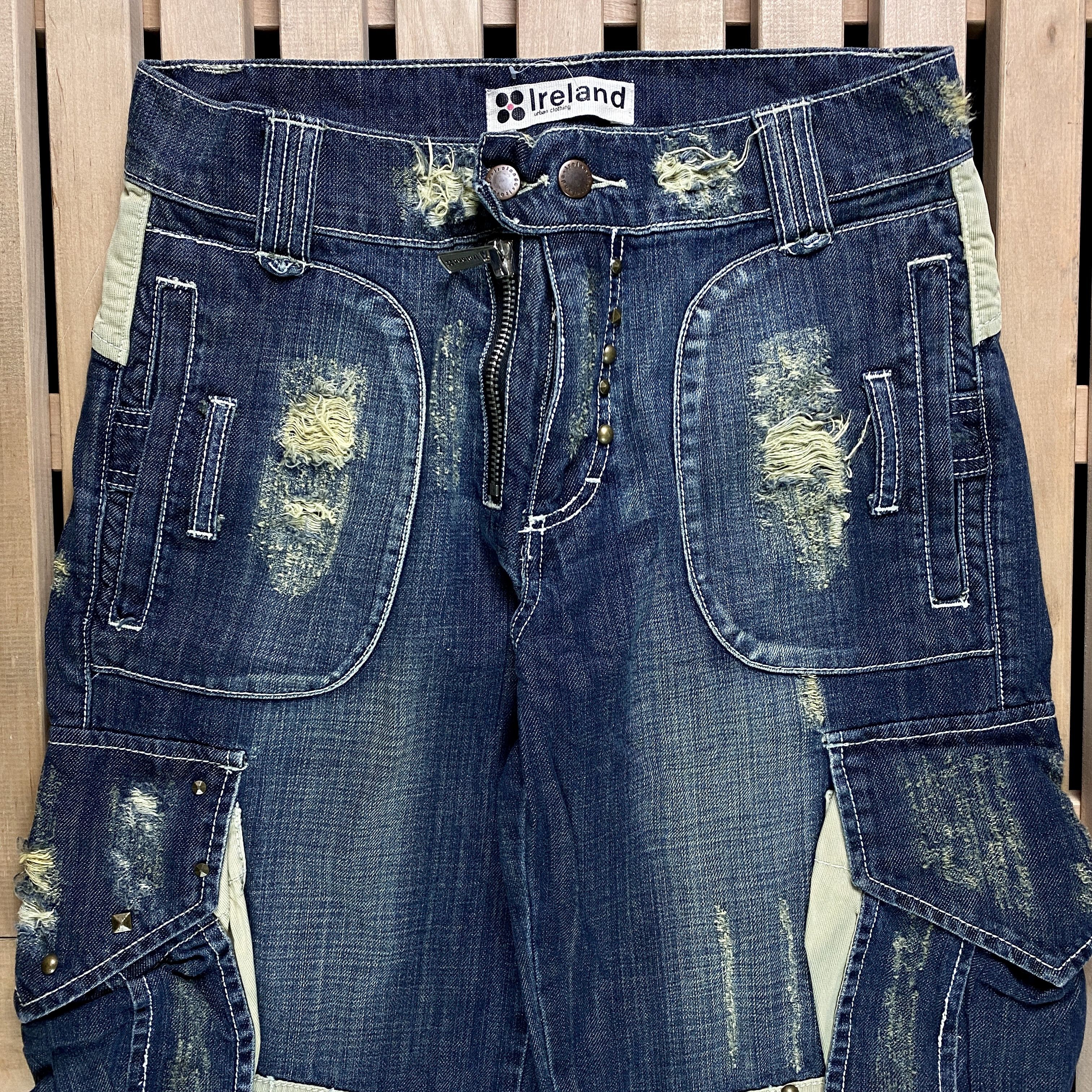 Handmade × Vintage Mens Drill Pants Streetwear Size 30 Size US 30 / EU 46 - 2 Thumbnail