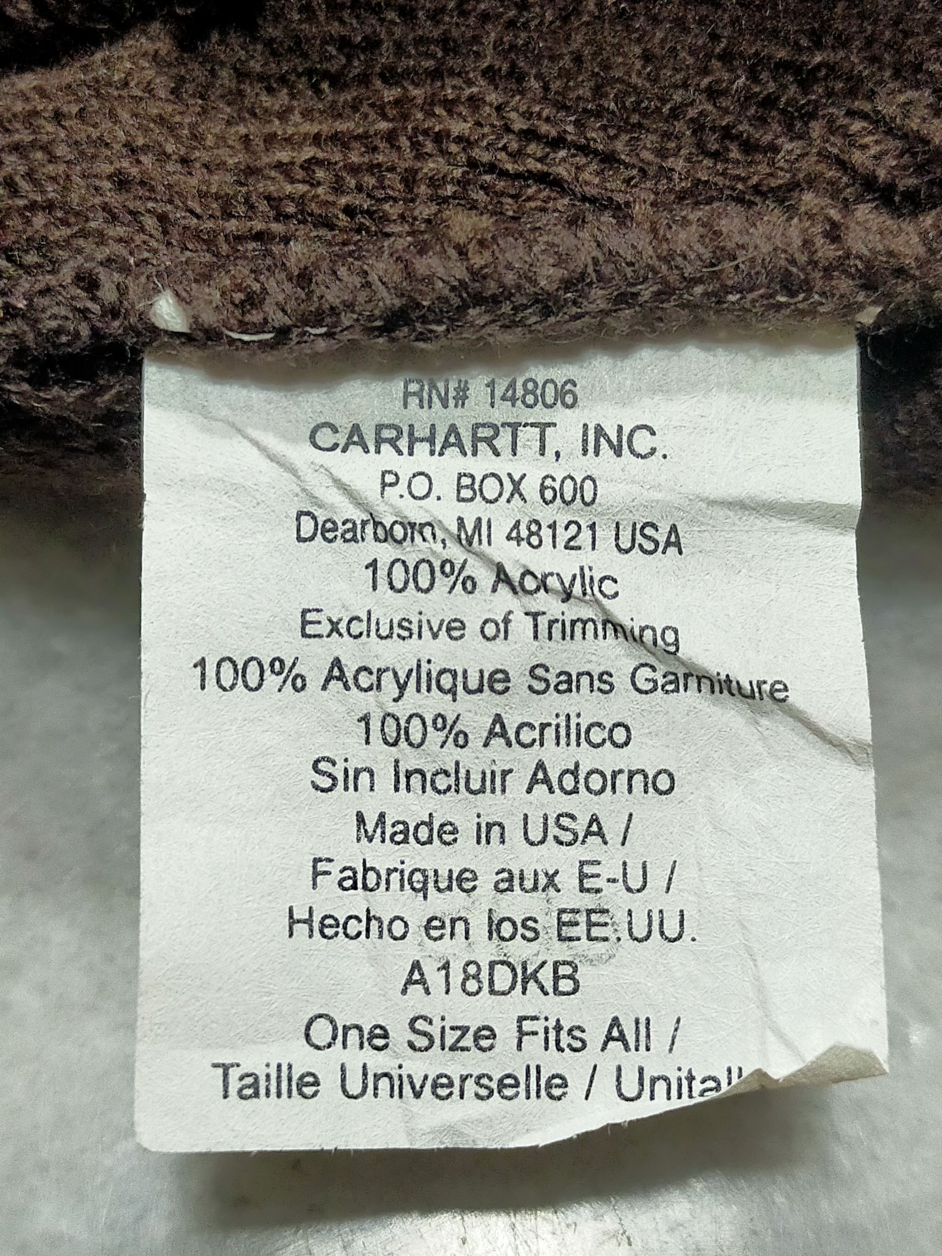 Carhartt CARHARTT MADE IN USA BEANIE HATS Size ONE SIZE - 7 Thumbnail