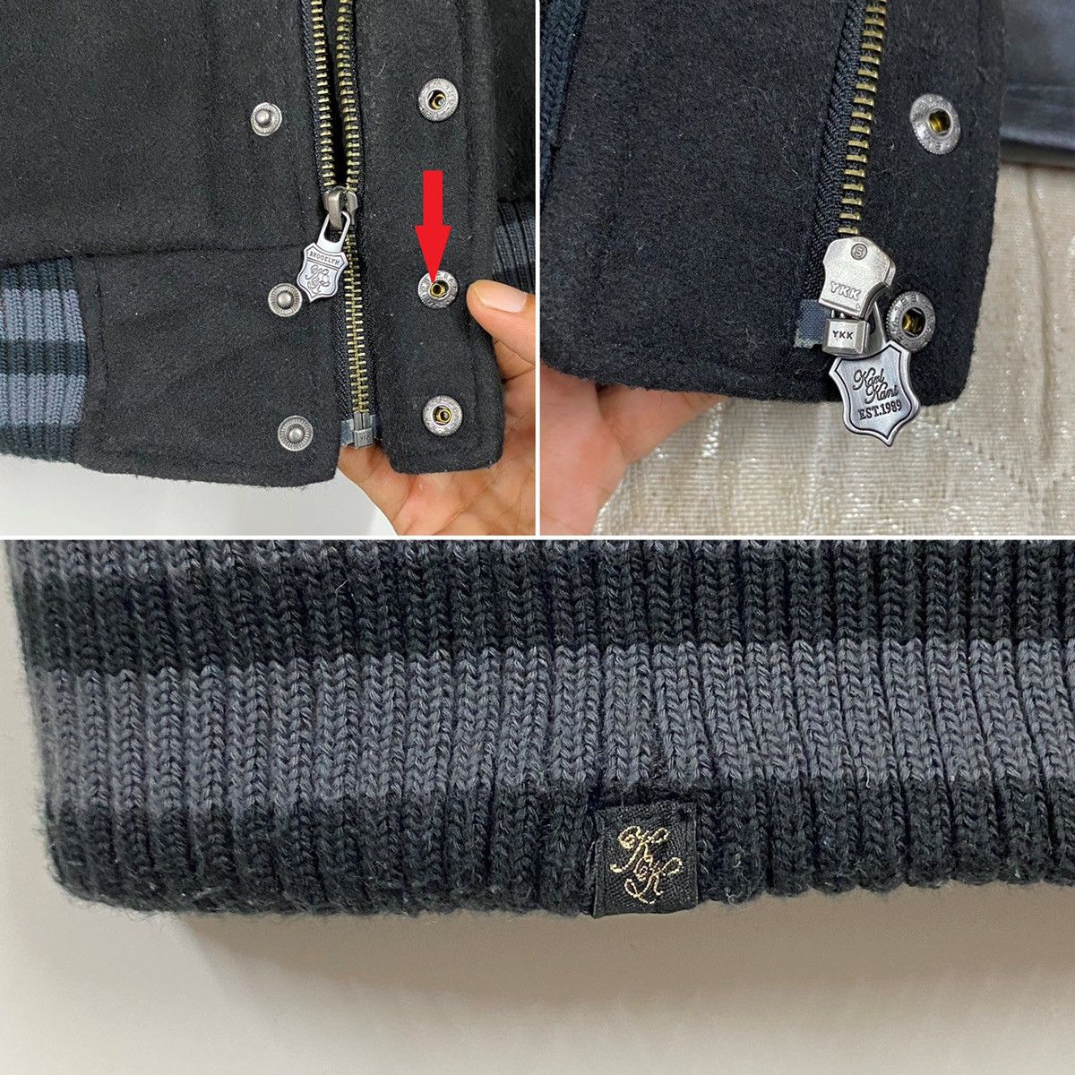 Jay-Z × Karl Kani Karl Kani Bomber Wool Varsity Jacket Quilted Lined Size US M / EU 48-50 / 2 - 11 Thumbnail