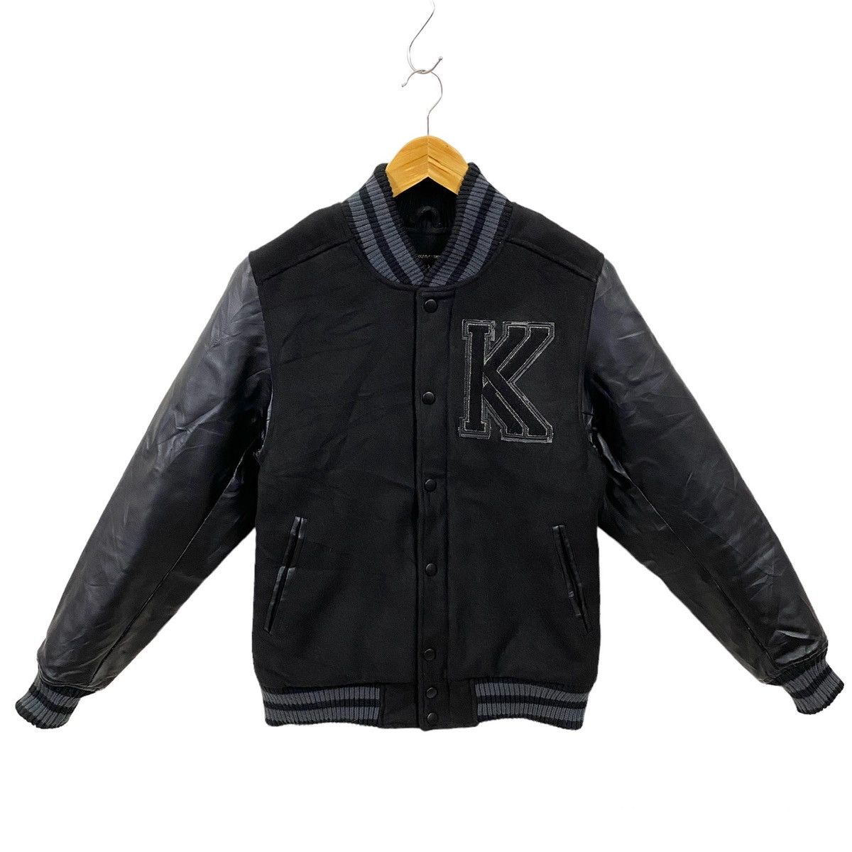 Karl Kani Bomber Wool Varsity Jacket Quilted Lined