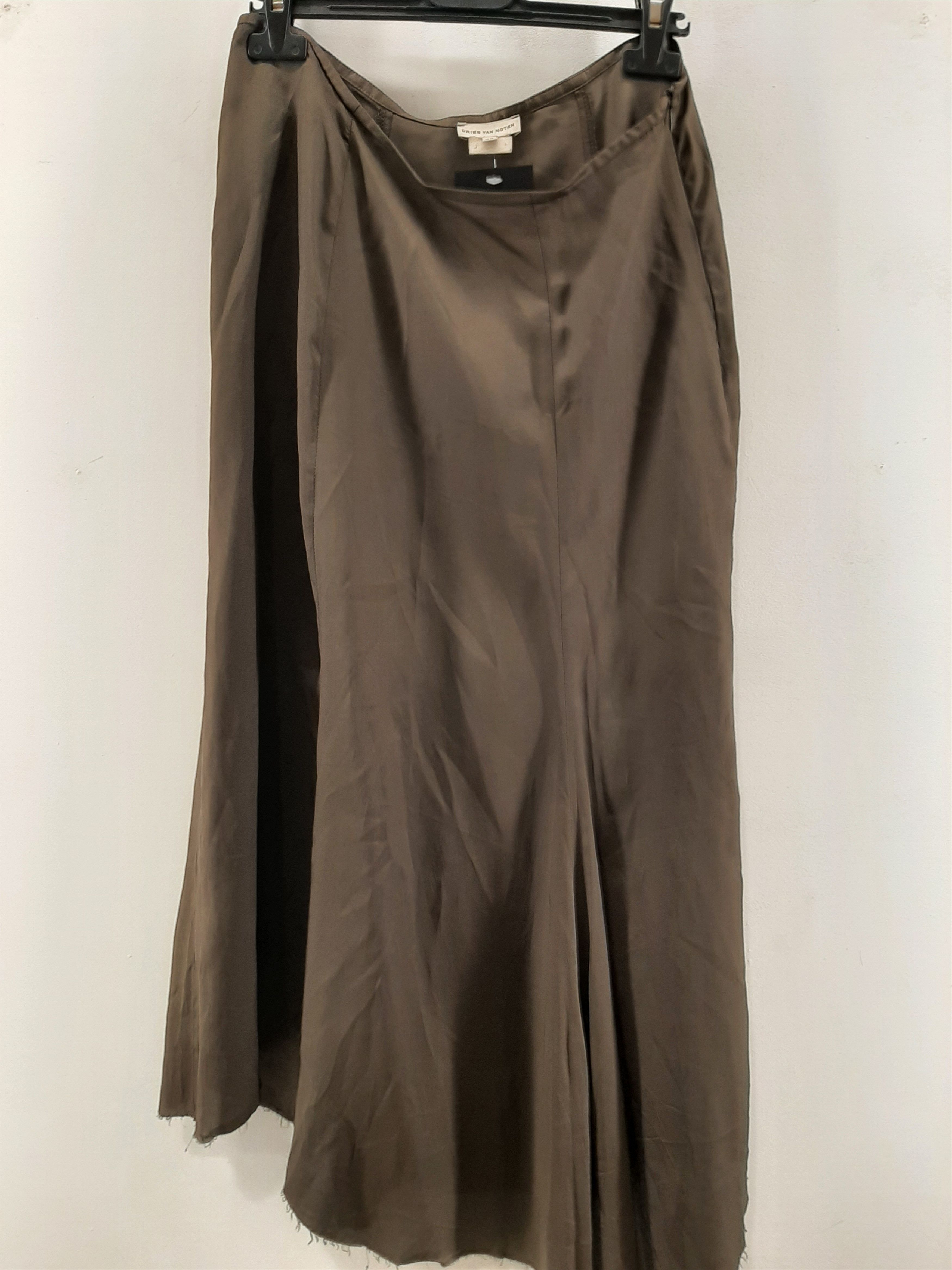 Dries Van Noten Dries Van Noten Taupe Skirt In Cotton With