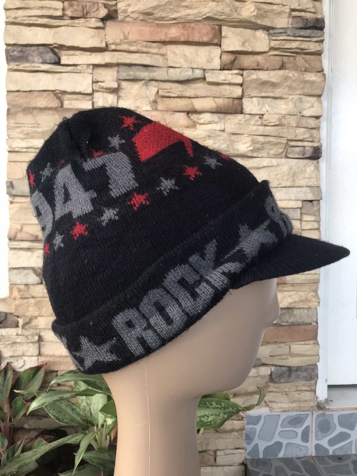 Vintage Vintage Rock 1947 Beanie Hat Size ONE SIZE - 4 Thumbnail