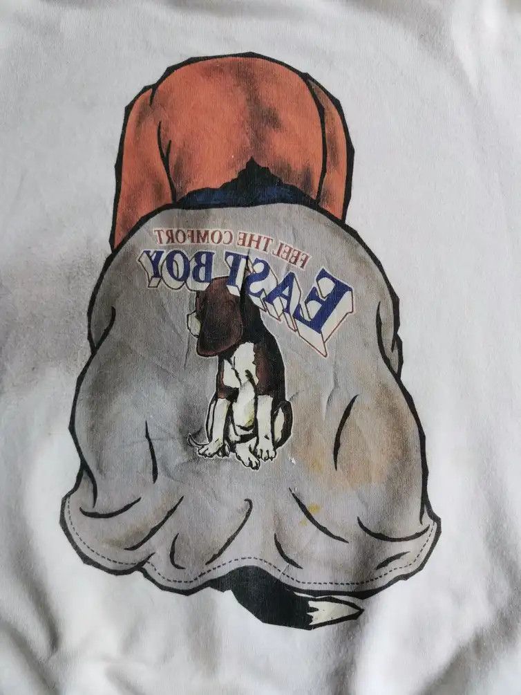 Habitat × Japanese Brand Rare!!! East Boy Dog Big Logo Sweatshirt Size US M / EU 48-50 / 2 - 8 Thumbnail