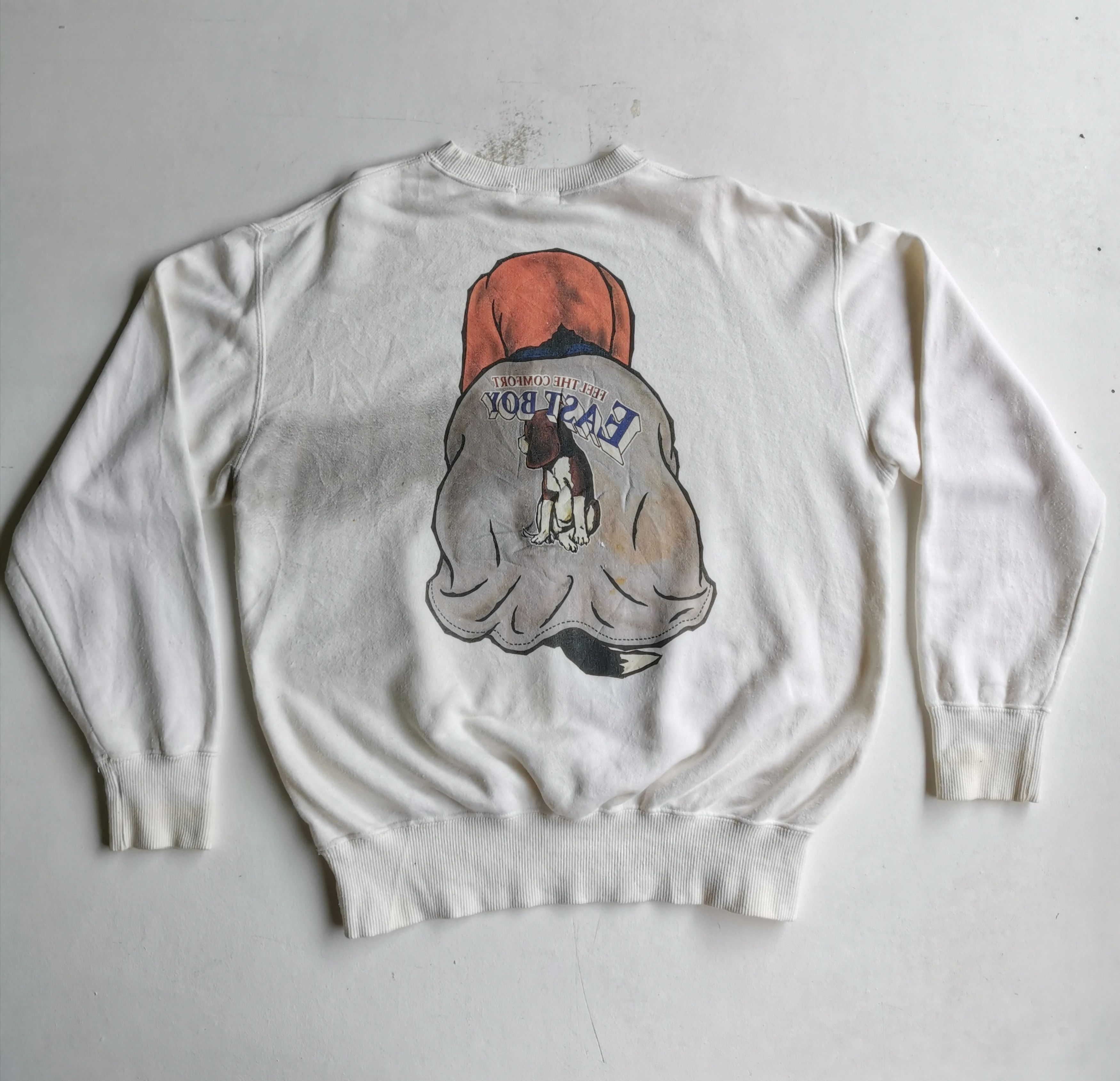 Habitat × Japanese Brand Rare!!! East Boy Dog Big Logo Sweatshirt Size US M / EU 48-50 / 2 - 2 Thumbnail