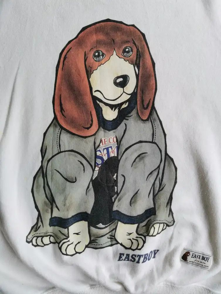 Habitat × Japanese Brand Rare!!! East Boy Dog Big Logo Sweatshirt Size US M / EU 48-50 / 2 - 3 Thumbnail