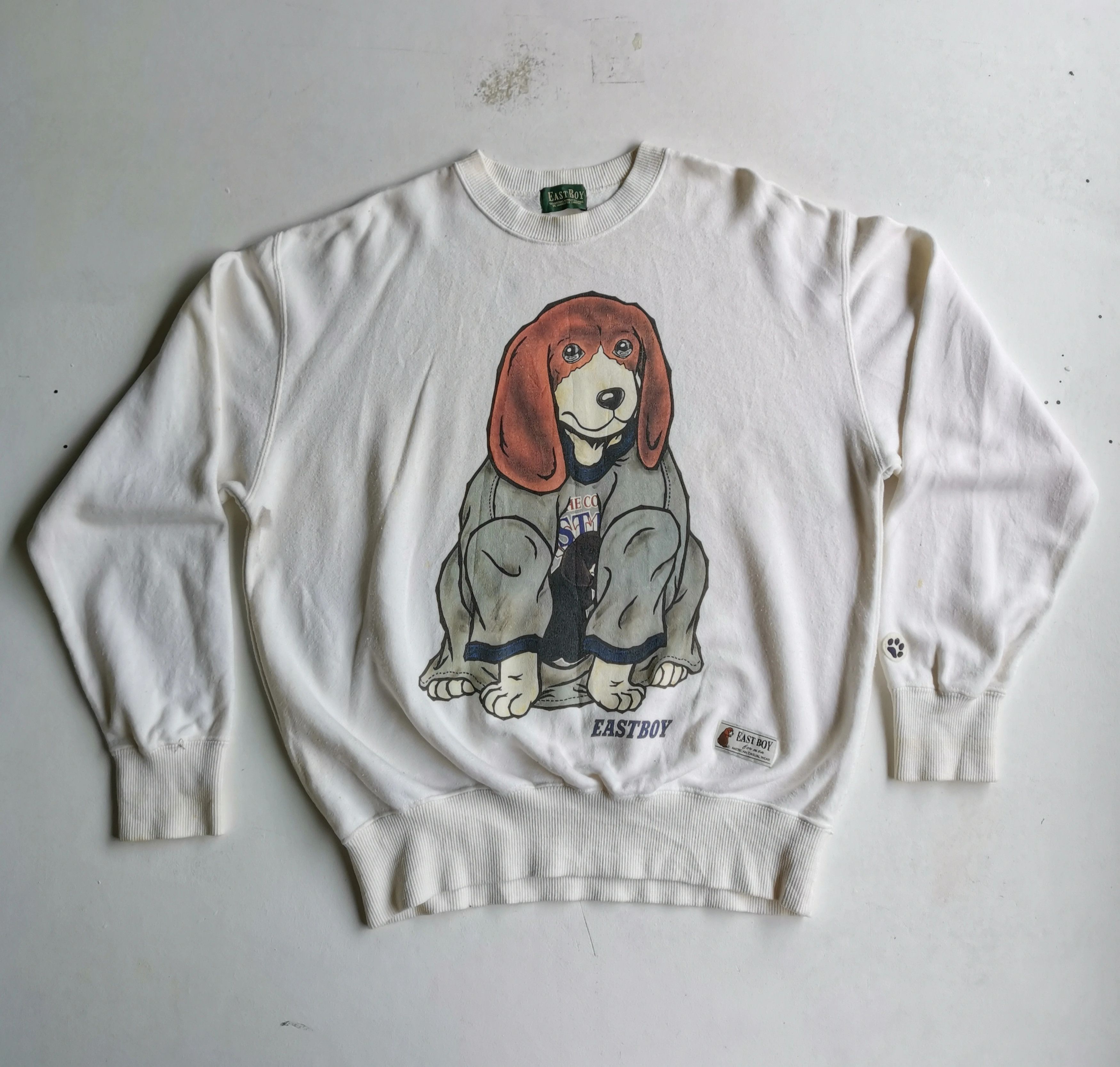 Habitat × Japanese Brand Rare!!! East Boy Dog Big Logo Sweatshirt Size US M / EU 48-50 / 2 - 1 Thumbnail