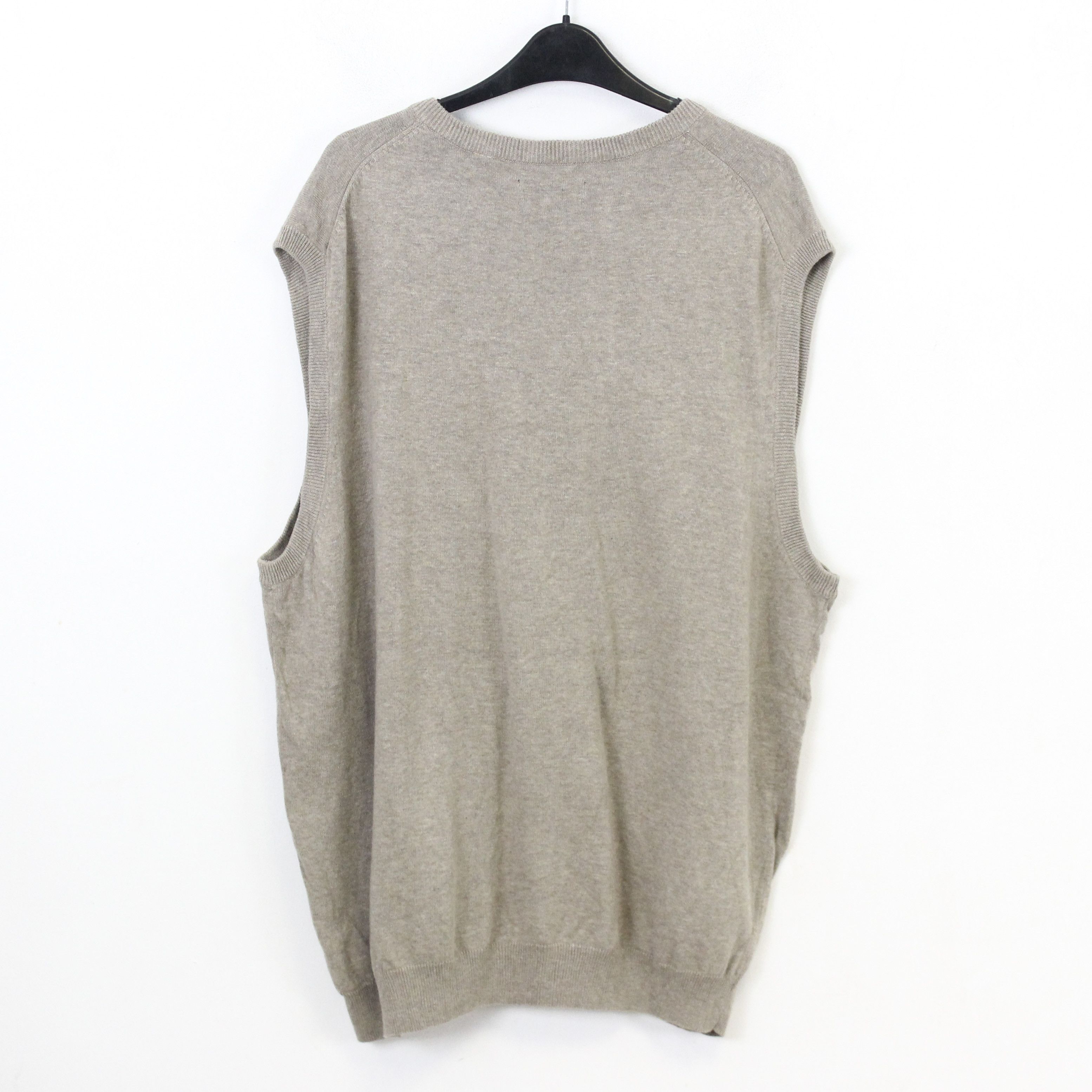 Chaps Sweater Vest Gilet Tank Waistcoat Cotton Beige Casual V-Neck Size US XL / EU 56 / 4 - 5 Thumbnail