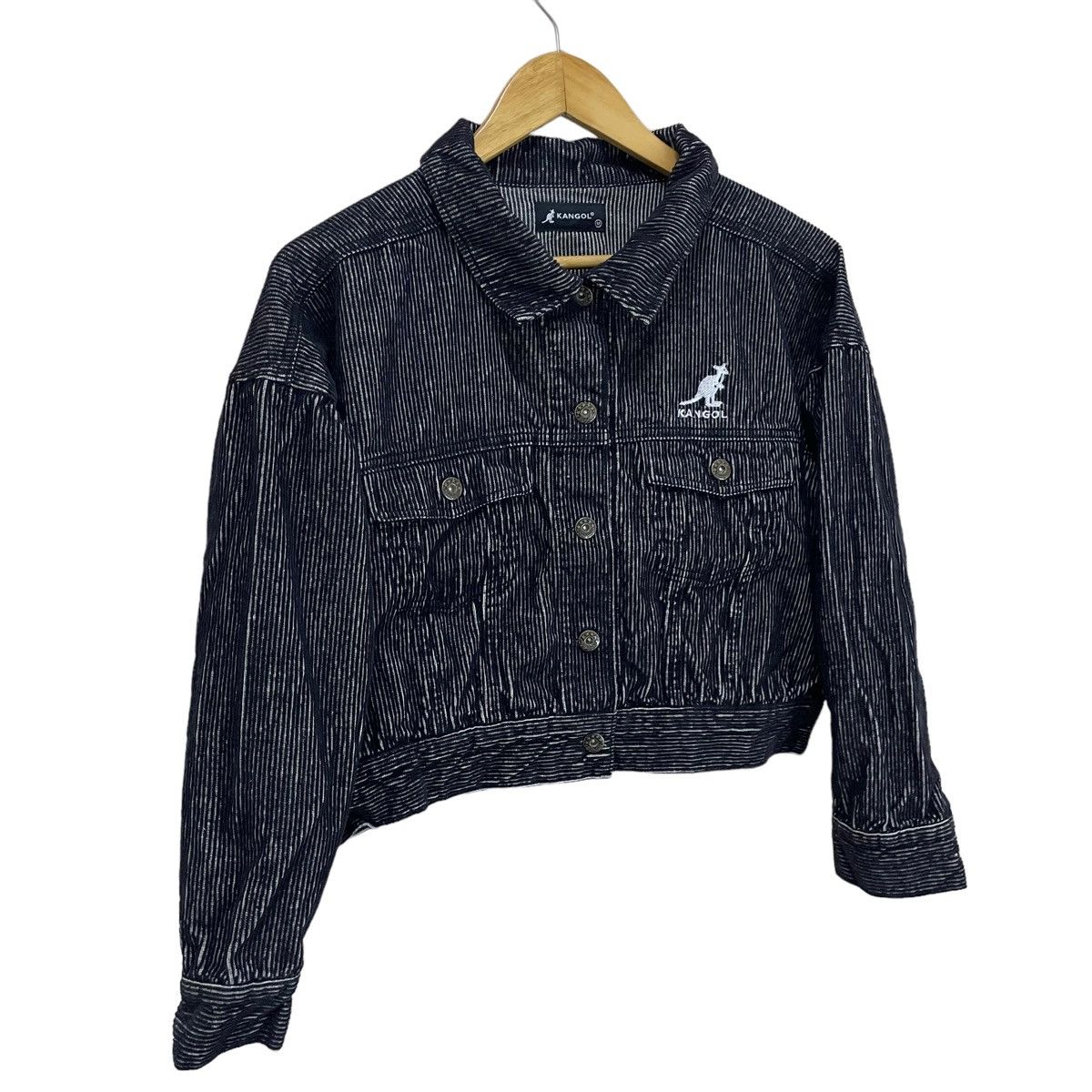 Japanese Brand × Kangol 💥Kangol Corduroy Button Crop Jacket Nice Design Size M / US 6-8 / IT 42-44 - 2 Thumbnail