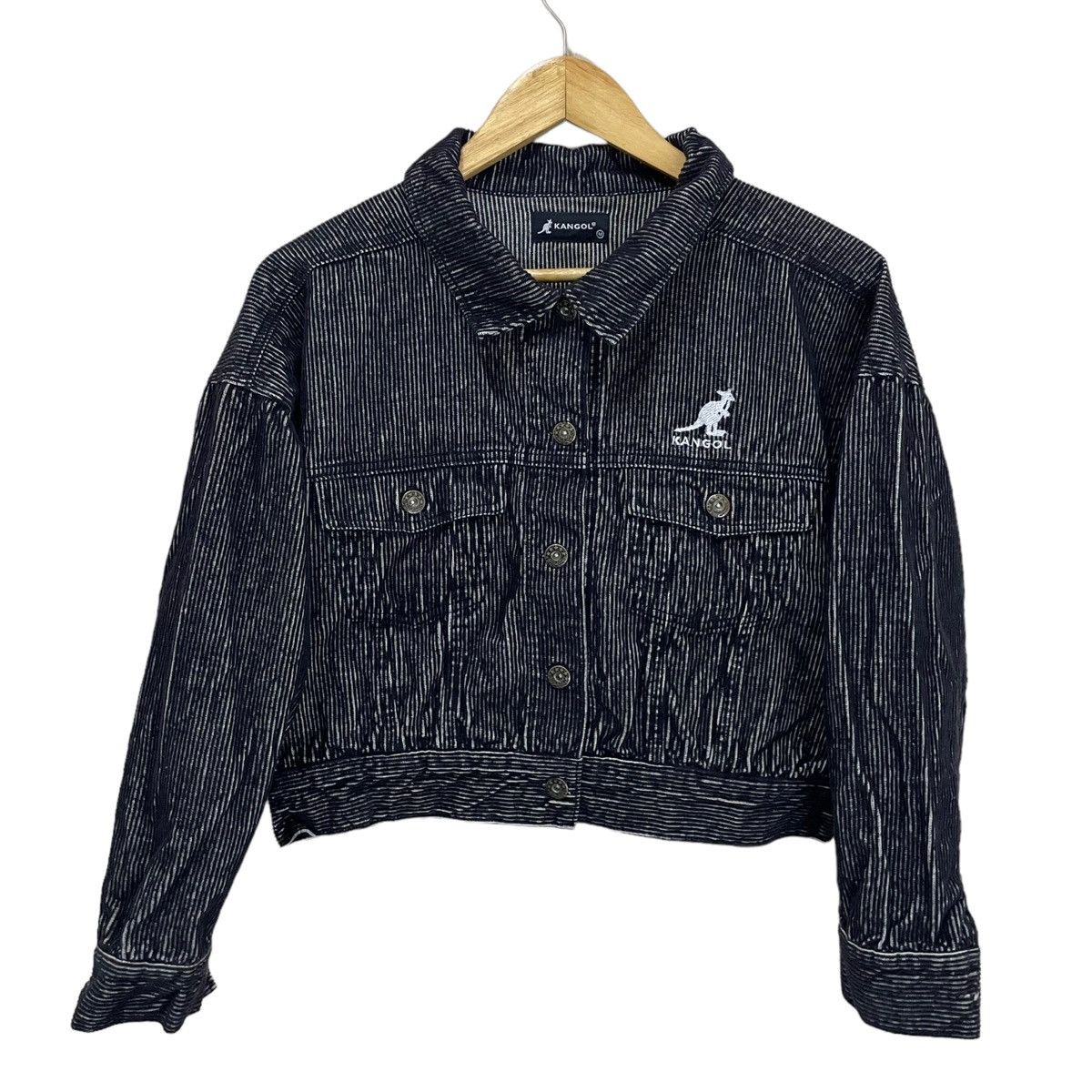 Japanese Brand × Kangol 💥Kangol Corduroy Button Crop Jacket Nice Design Size M / US 6-8 / IT 42-44 - 1 Thumbnail
