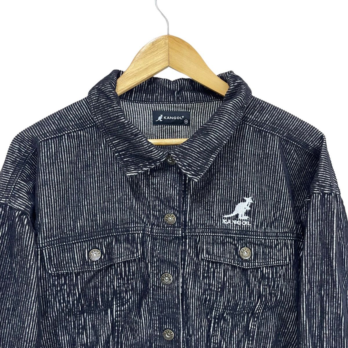 Japanese Brand × Kangol 💥Kangol Corduroy Button Crop Jacket Nice Design Size M / US 6-8 / IT 42-44 - 4 Thumbnail