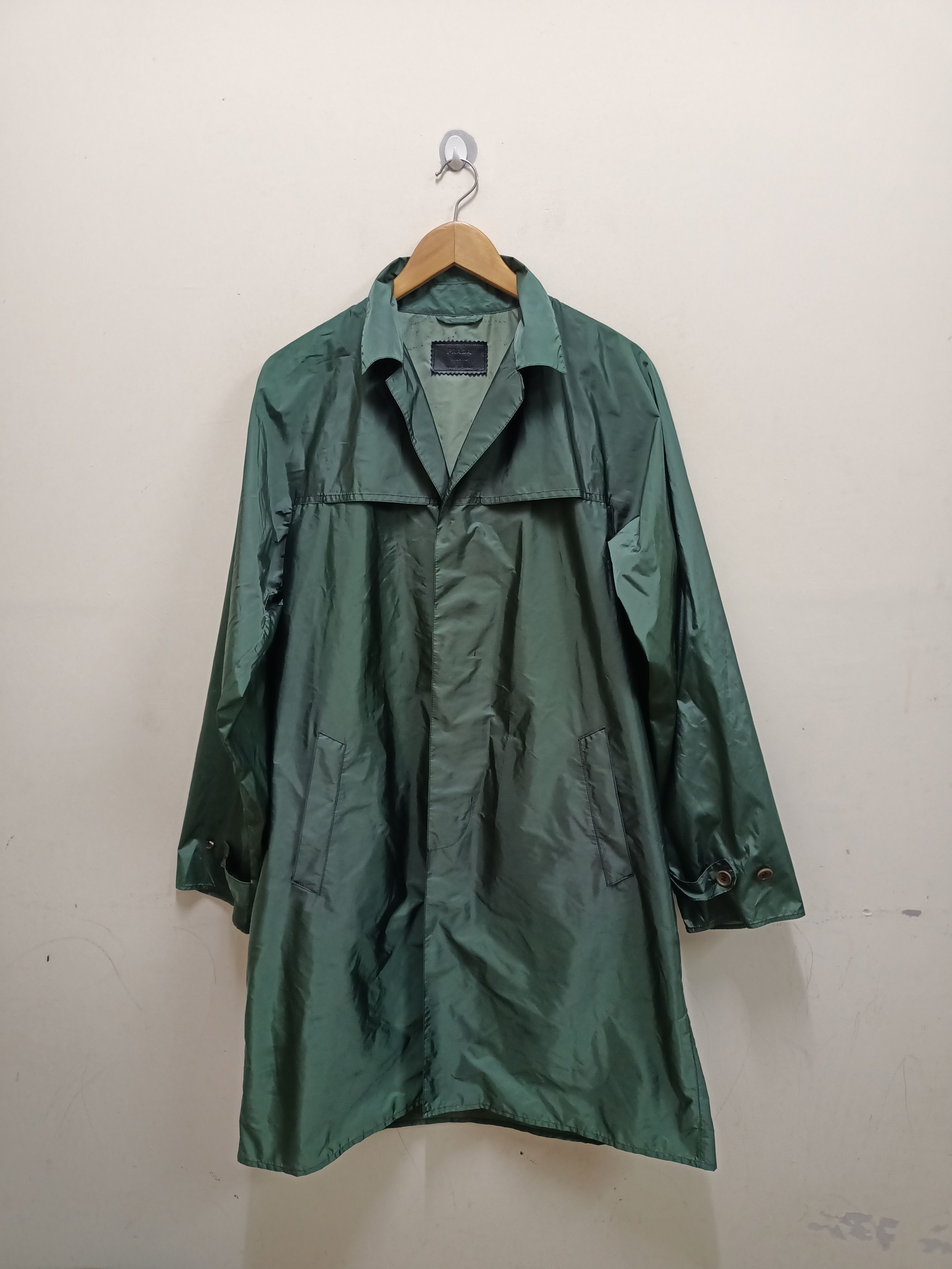 Prada Made in Italy Raincoats Nylon Parkas