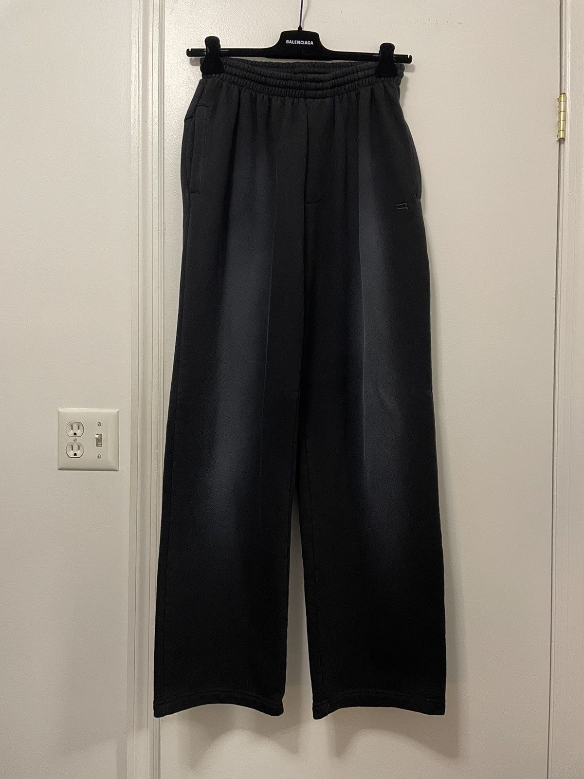 image of Balenciaga Fall21 Faded Sweatpants in Black, Men's (Size 30)