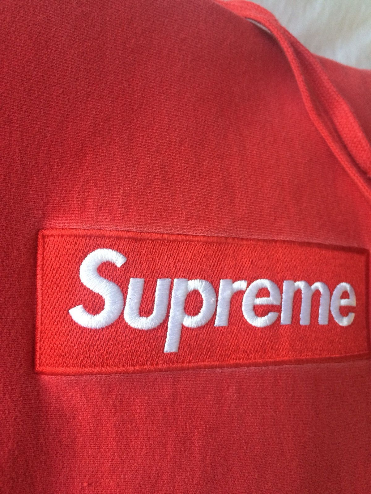Supreme Red On Red Box Logo Hoodie Size US L / EU 52-54 / 3 - 2 Preview