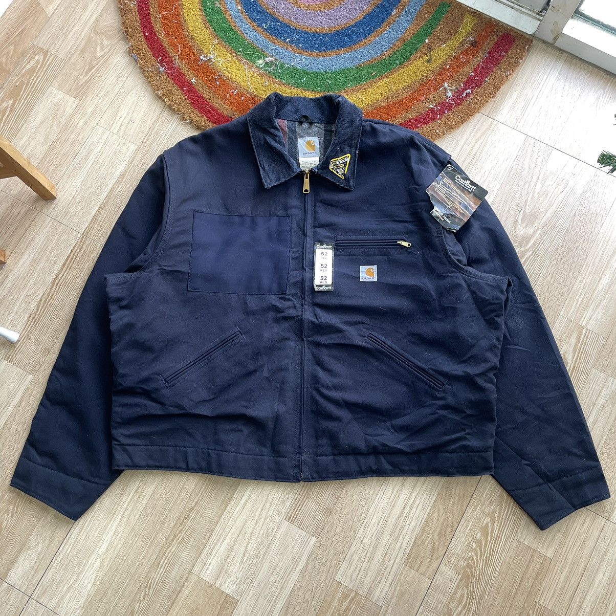 WTAPS x Carhartt DETROIT JACKET NAVY - ミリタリージャケット