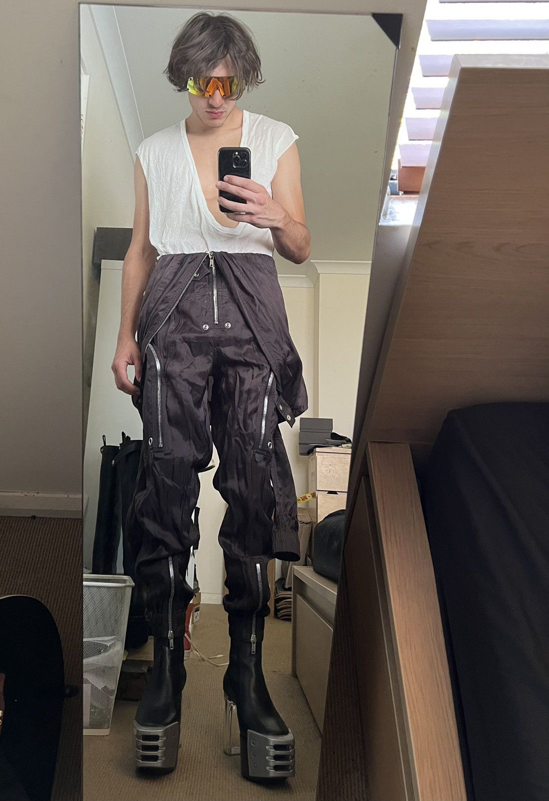 Rick Owens FINAL PRICE🚨 BNWT Bauhaus zip jumpsuit body bag Size US 31 - 5 Thumbnail